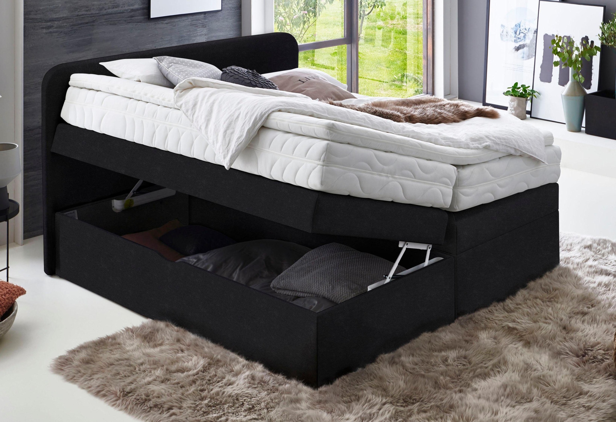 Westfalia Schlafkomfort Boxspringbett, wahlweise mit Bettkasten und 2 Matratzenqualitäten
