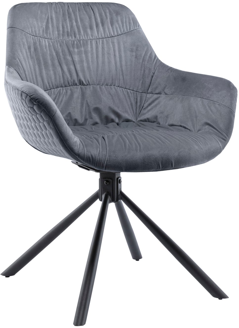 SalesFever Armlehnstuhl, Samtoptik-Polyester, kaufen 360° Drehfunktion jetzt