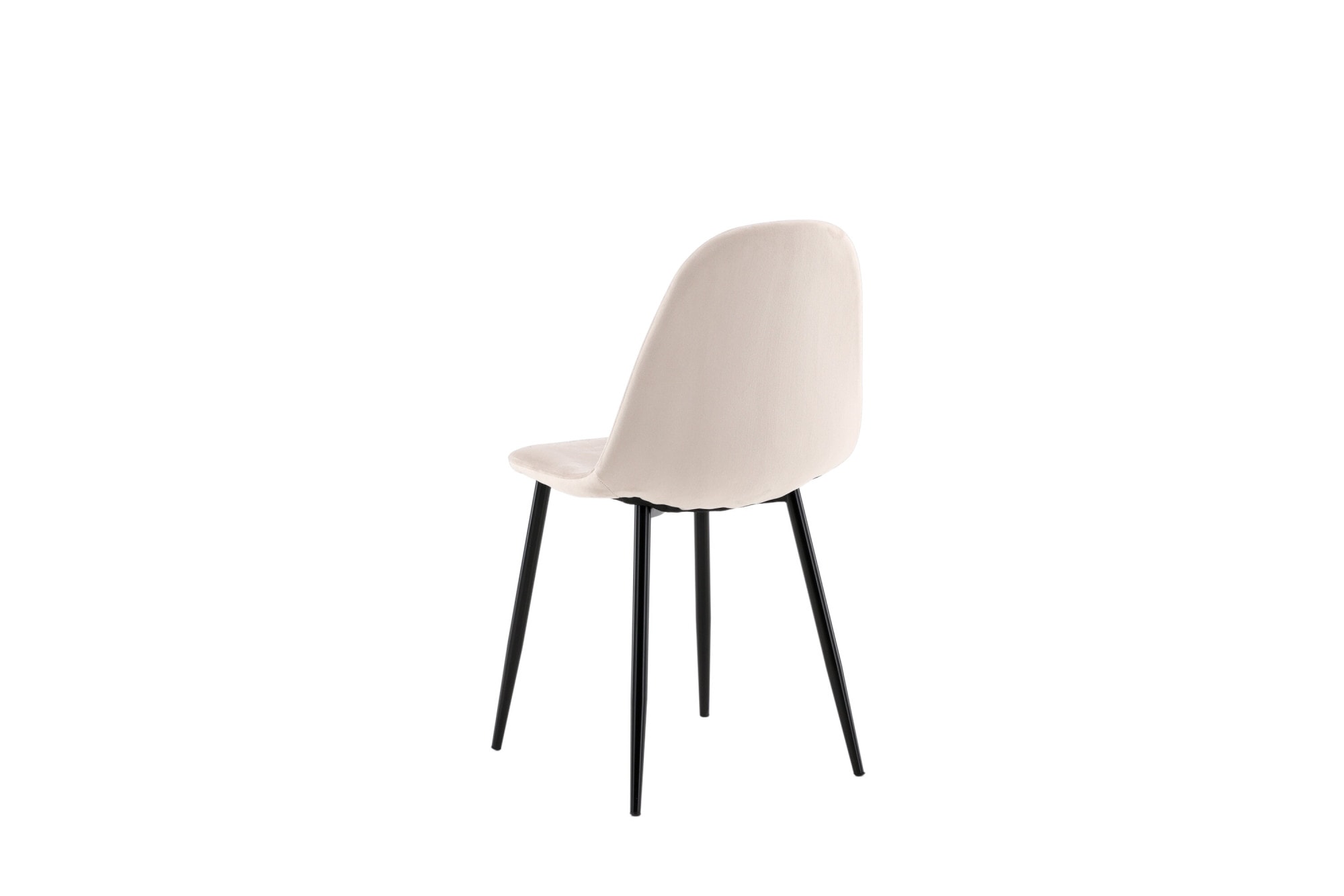 Venture Home Chaise de salle à manger »Polar, 2er-Set Esszimmerstühle in Beige-Samt, 150 kg belastbar« () 2 cuisChaise rembourrée, revêtement en velours, pieds en métal, arrondi, moderne