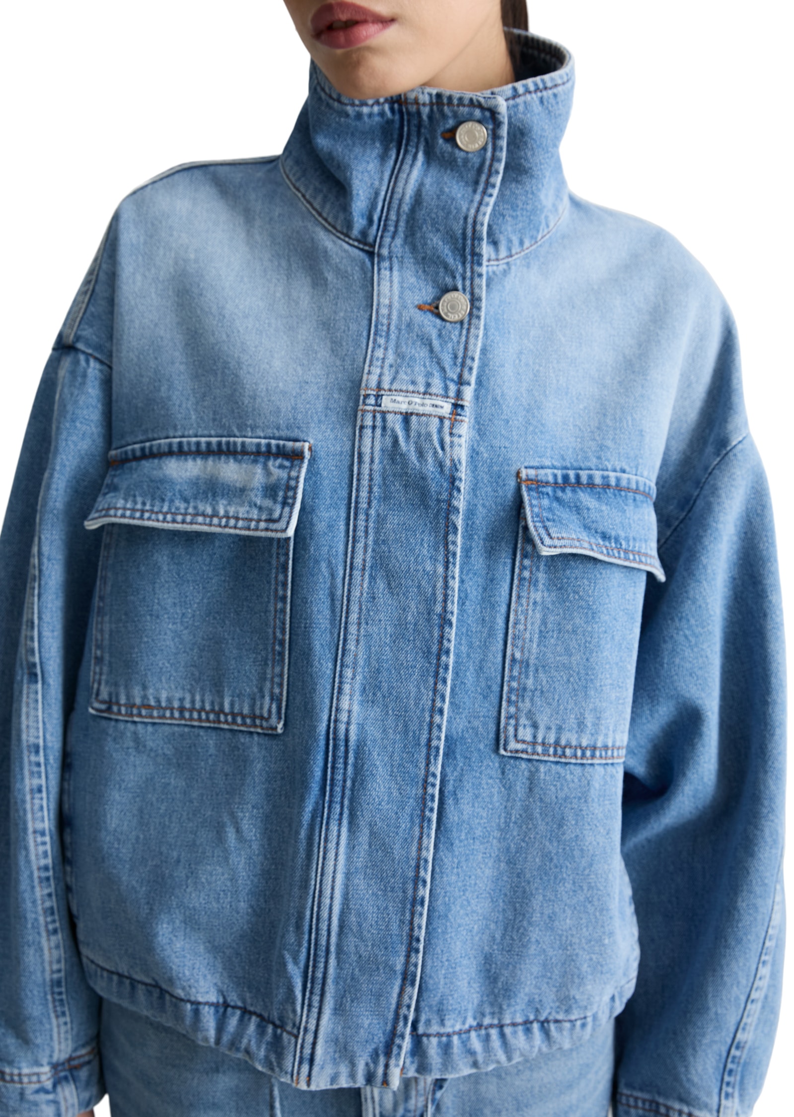 Marc O'Polo DENIM Veste en jean Funnel-Neck-Jeansblouson oversize