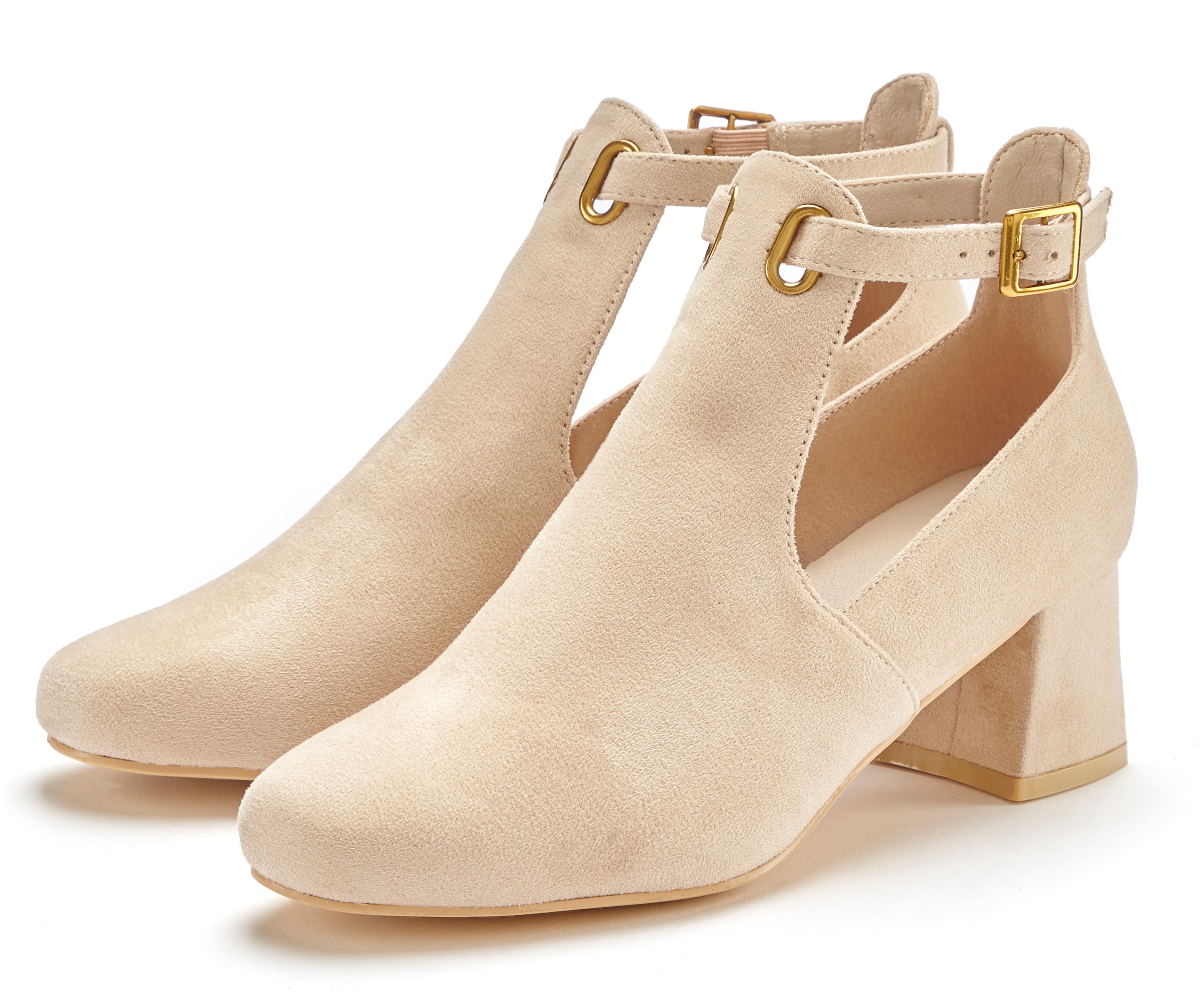 Image of LASCANA Stiefelette Stiefel, Boots mit Blockabsatz und besonders softer Innensohle VEGAN