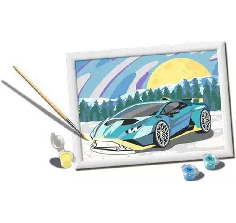 Ravensburger Malen nach Zahlen »CreArt: Blue Lamborghini«
