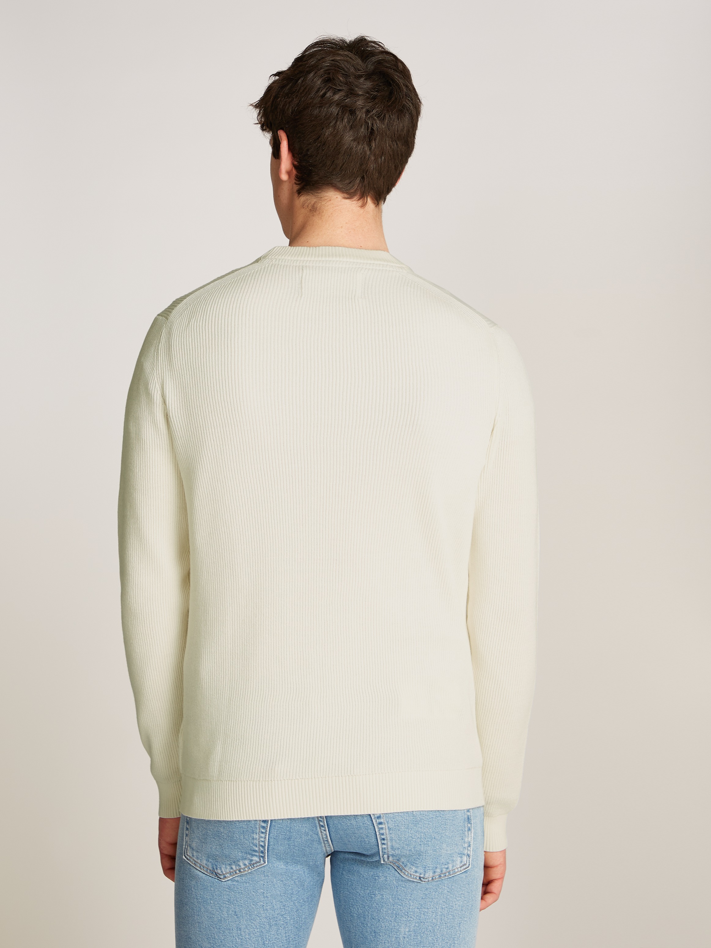 Calvin Klein Jeans Rundhalspullover »CK EMBRO BADGE SWEATER«