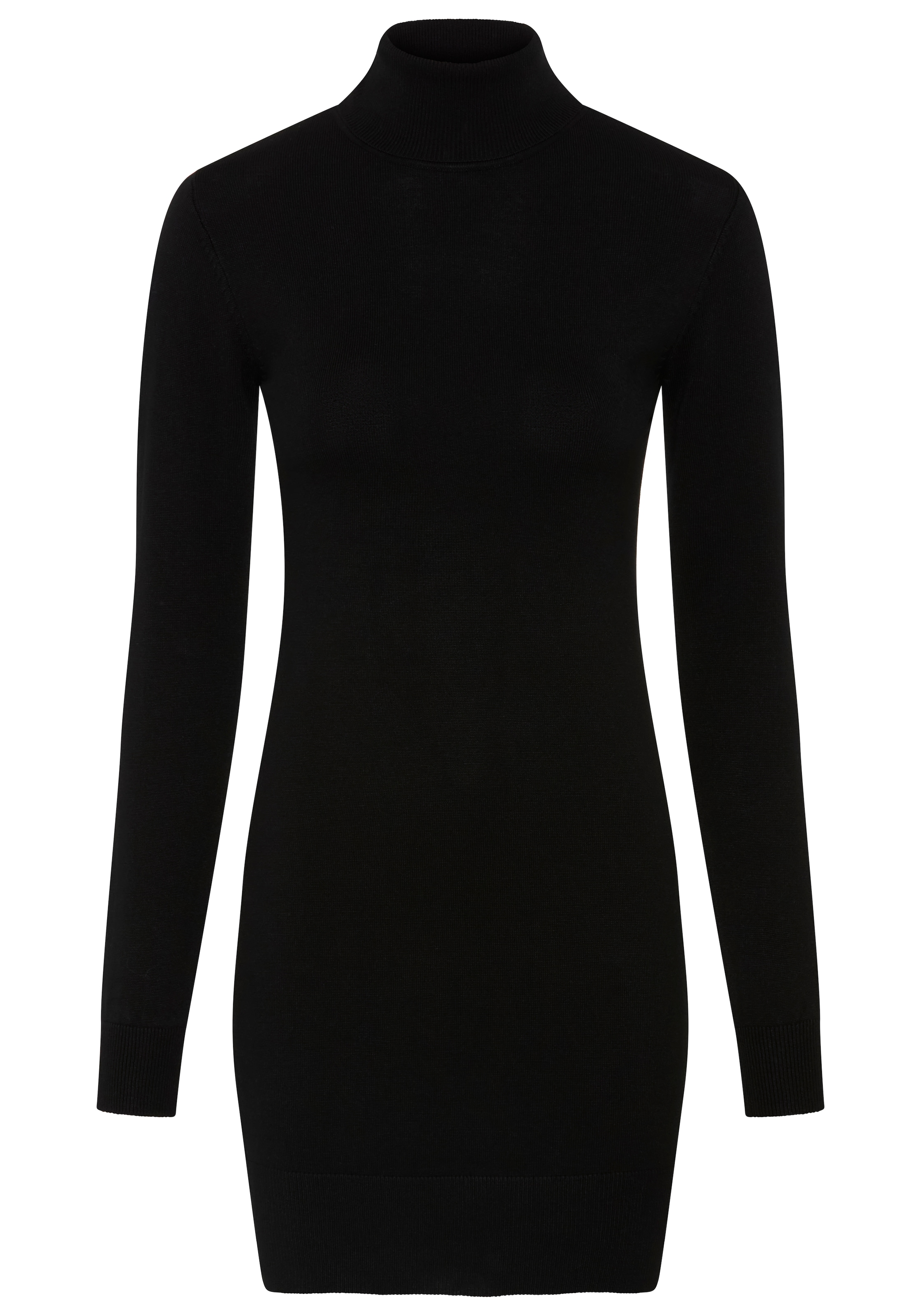 AJC Robe en tricot avec col roulé en mélange de viscose