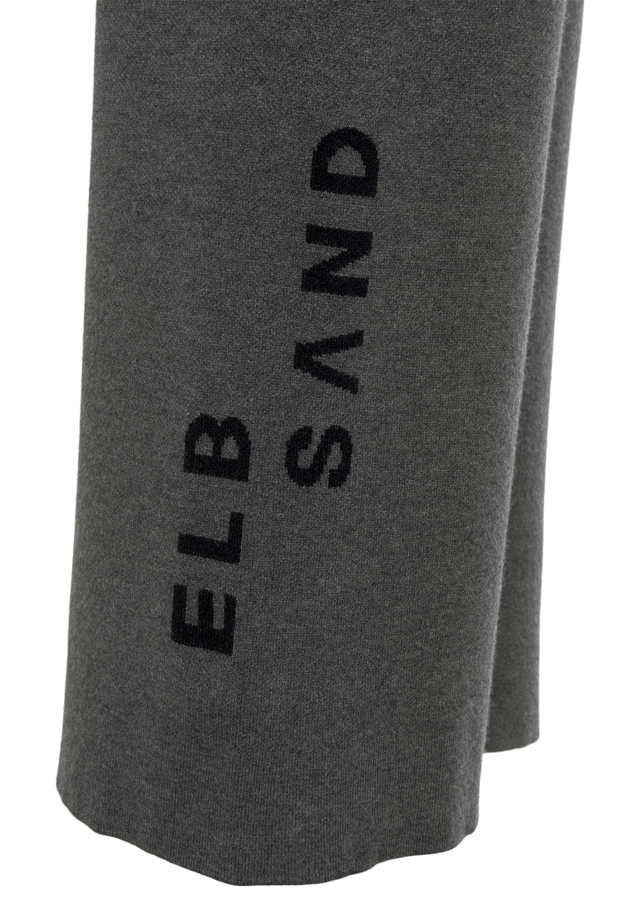 Elbsand Strickhose »- Loungehose - Relaxhose«, mit weitem Bein und eingestricktem Logo, Loungewear