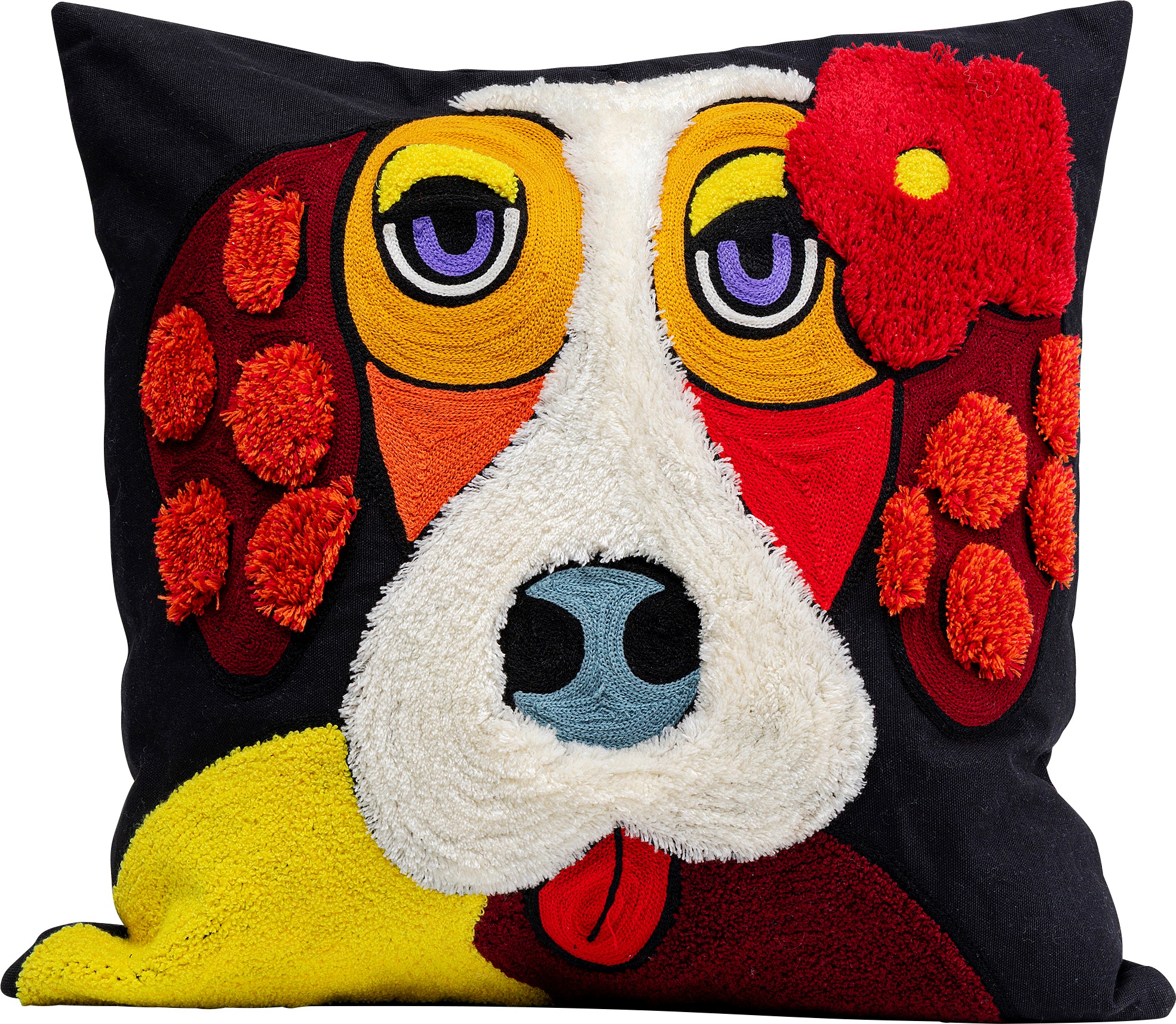 Image of Kare Design Dekokissen "Make Up Dog, Kissenhülle mit Füllung, 45x45 cm" stützt Kopf und Nacken angenehm und sorgt für erholsamen Schlaf