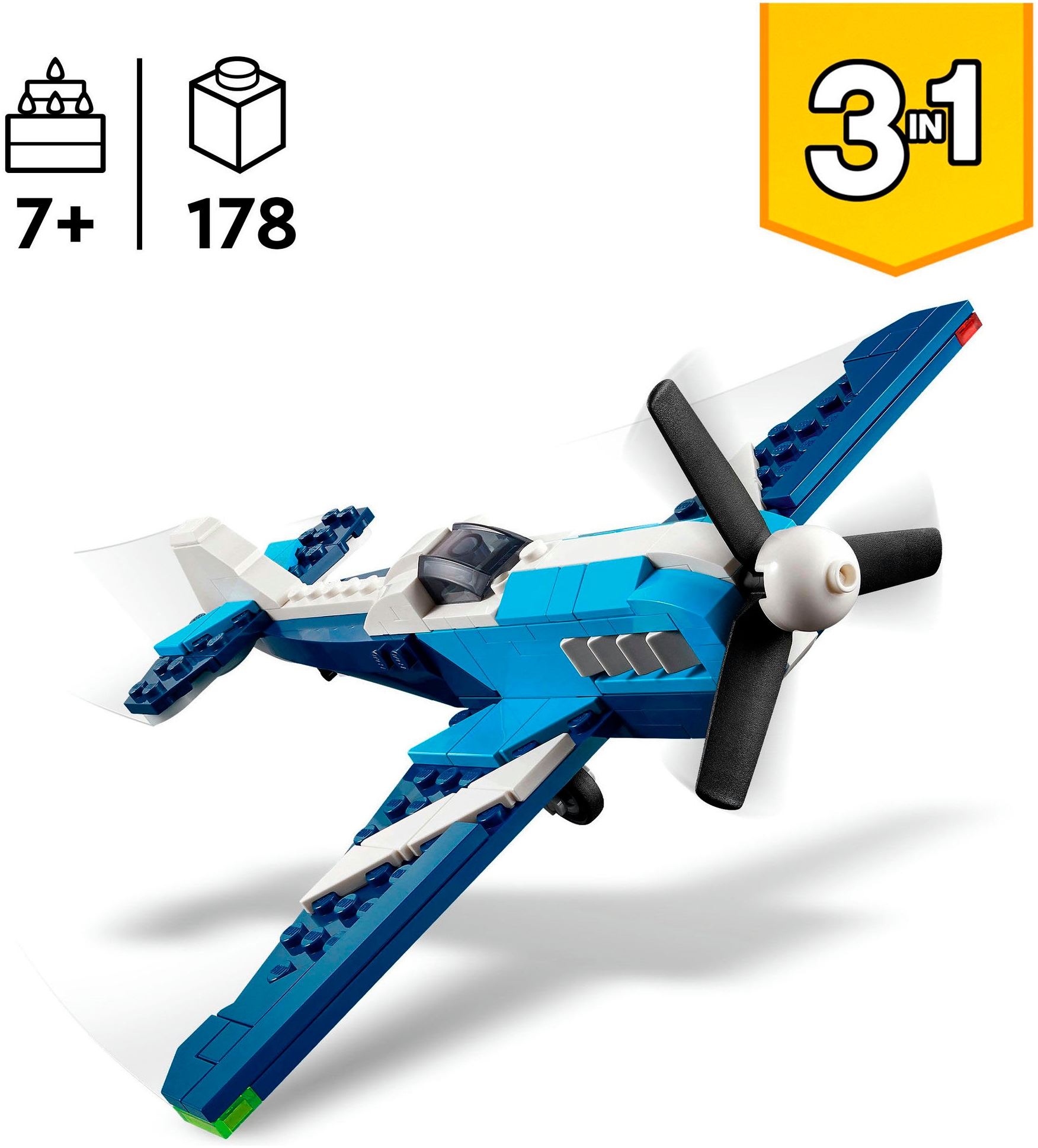 LEGO® Konstruktionsspielsteine »Flieger: Rennflugzeug (31160), LEGO Creator« Made in Europe