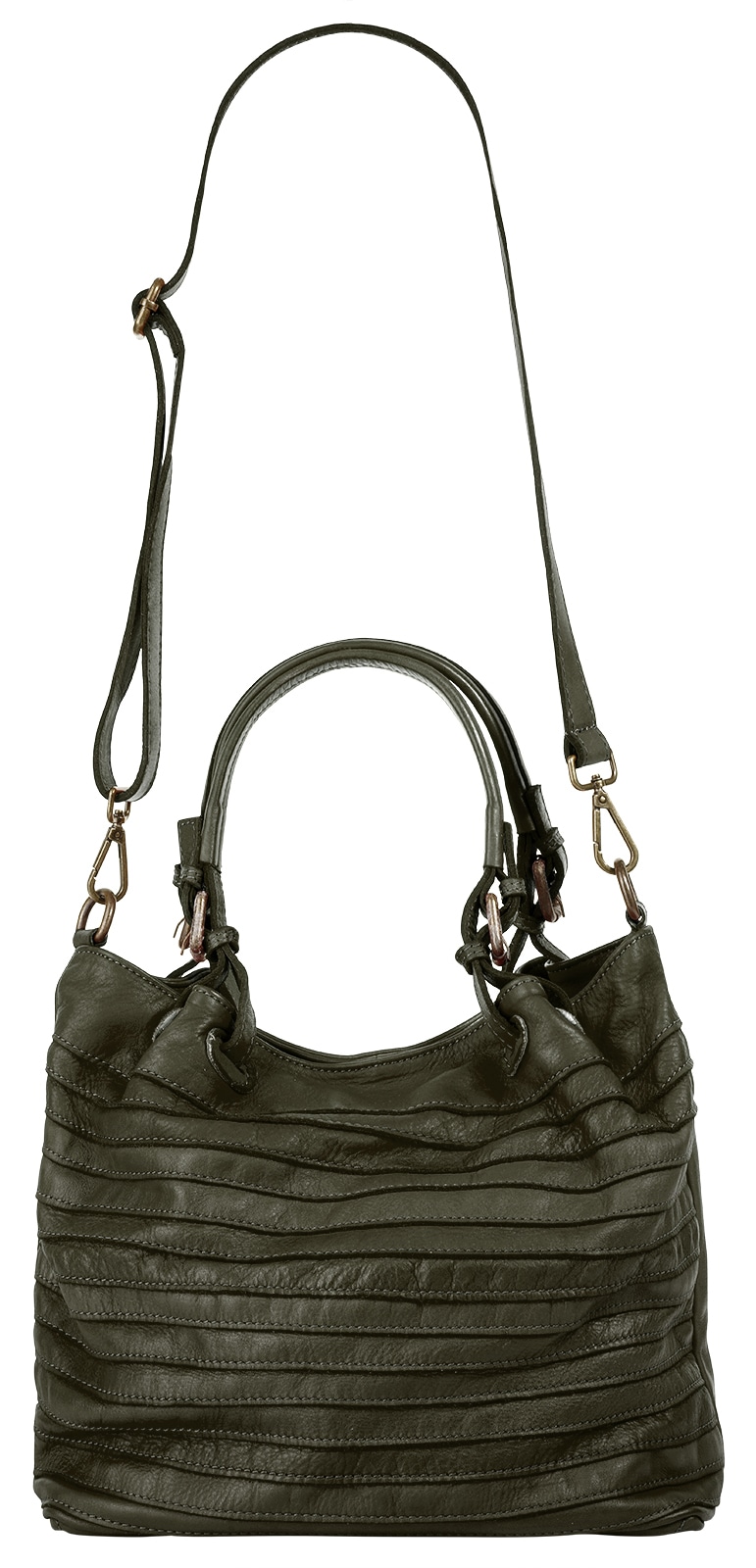 Samantha Look Shopper echt Leder, Made in Italy