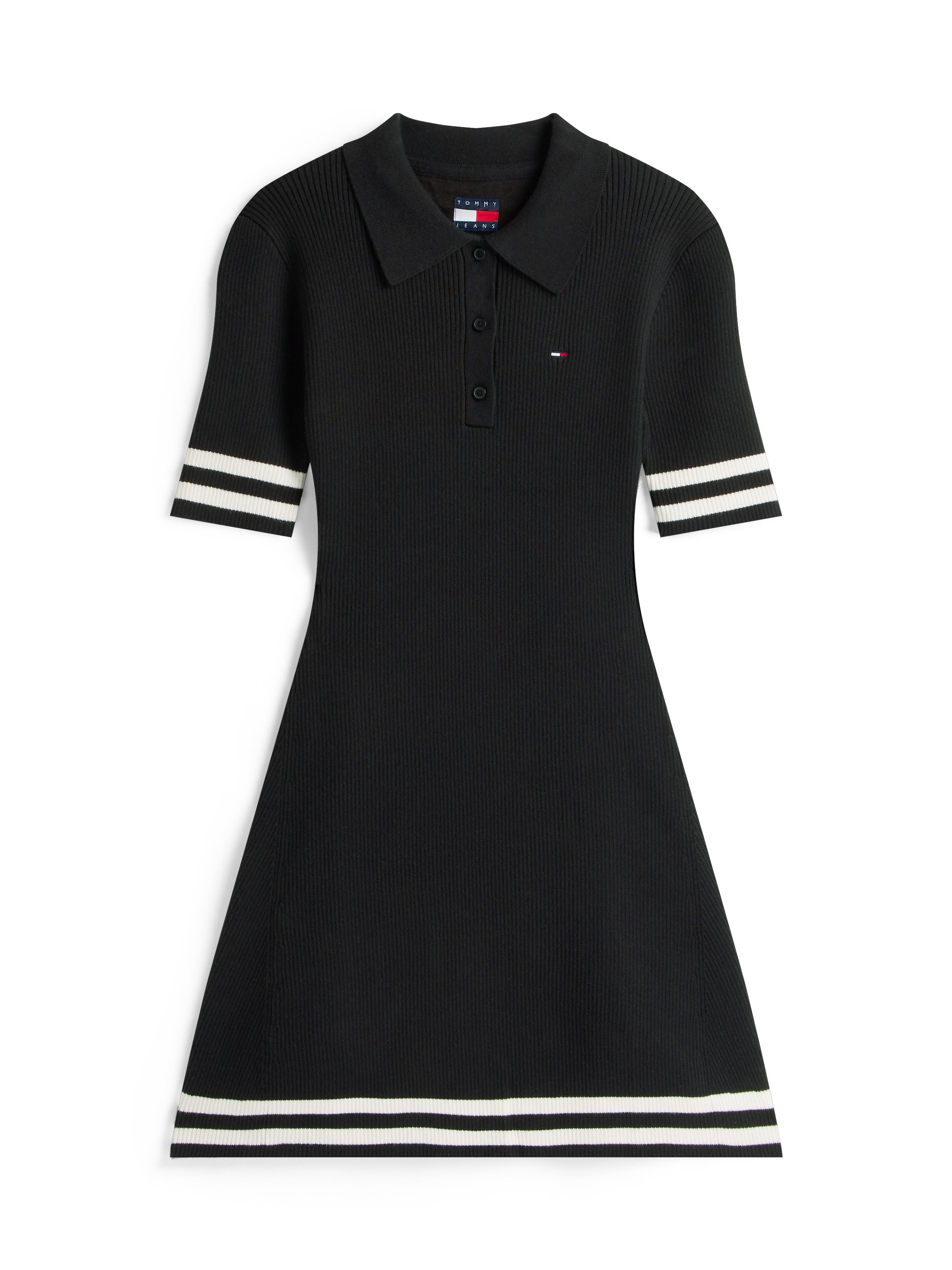 Tommy Jeans Robe polo »TJW F&F SWEATER POLO MINI DRESS«