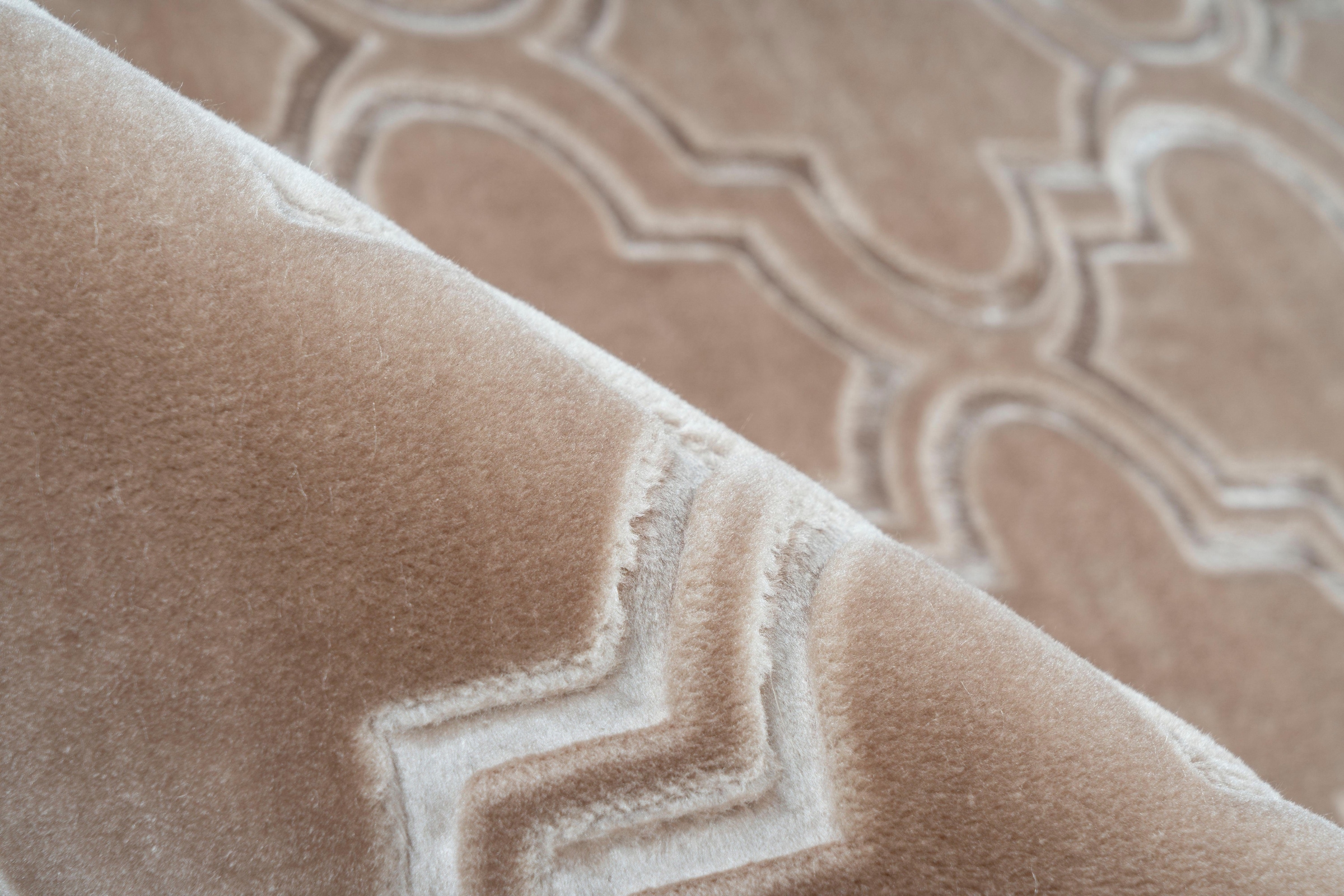 calo-deluxe Teppich »Latemar 200«, rechteckig, 7 mm Höhe, Hoch- Tief Struktur, Wohnzimmer
