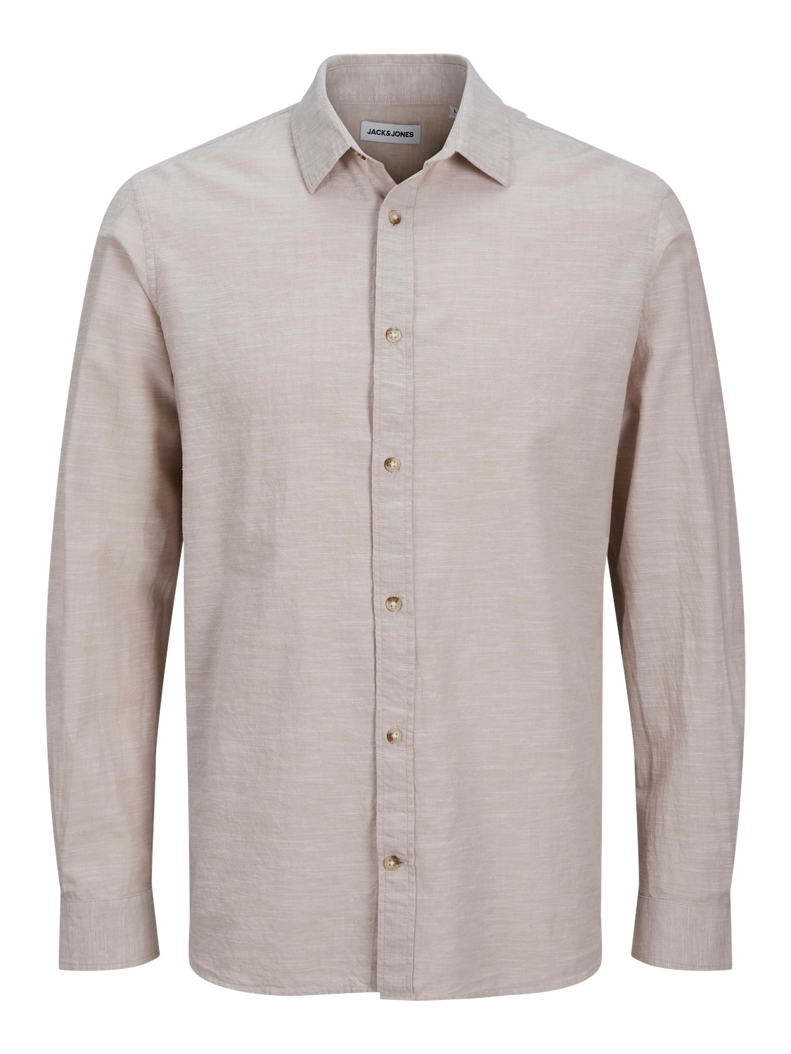 Jack & Jones Langarmhemd »JJESUMMER SHIRT LS SN«, mit Hemdkragen