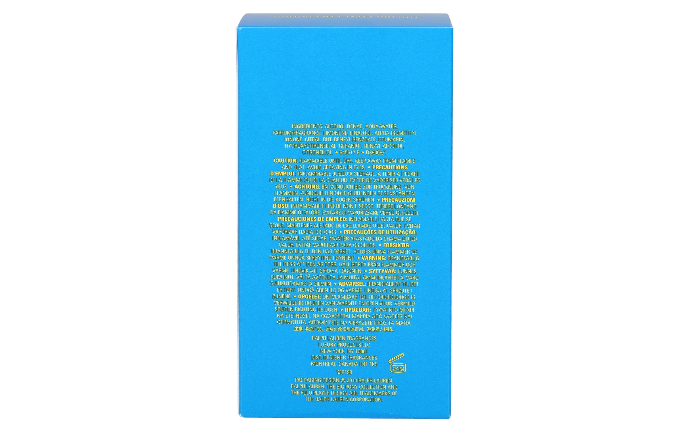 Ralph Lauren Eau de Toilette »Big Pony 1 Blue for Men 100 ml«