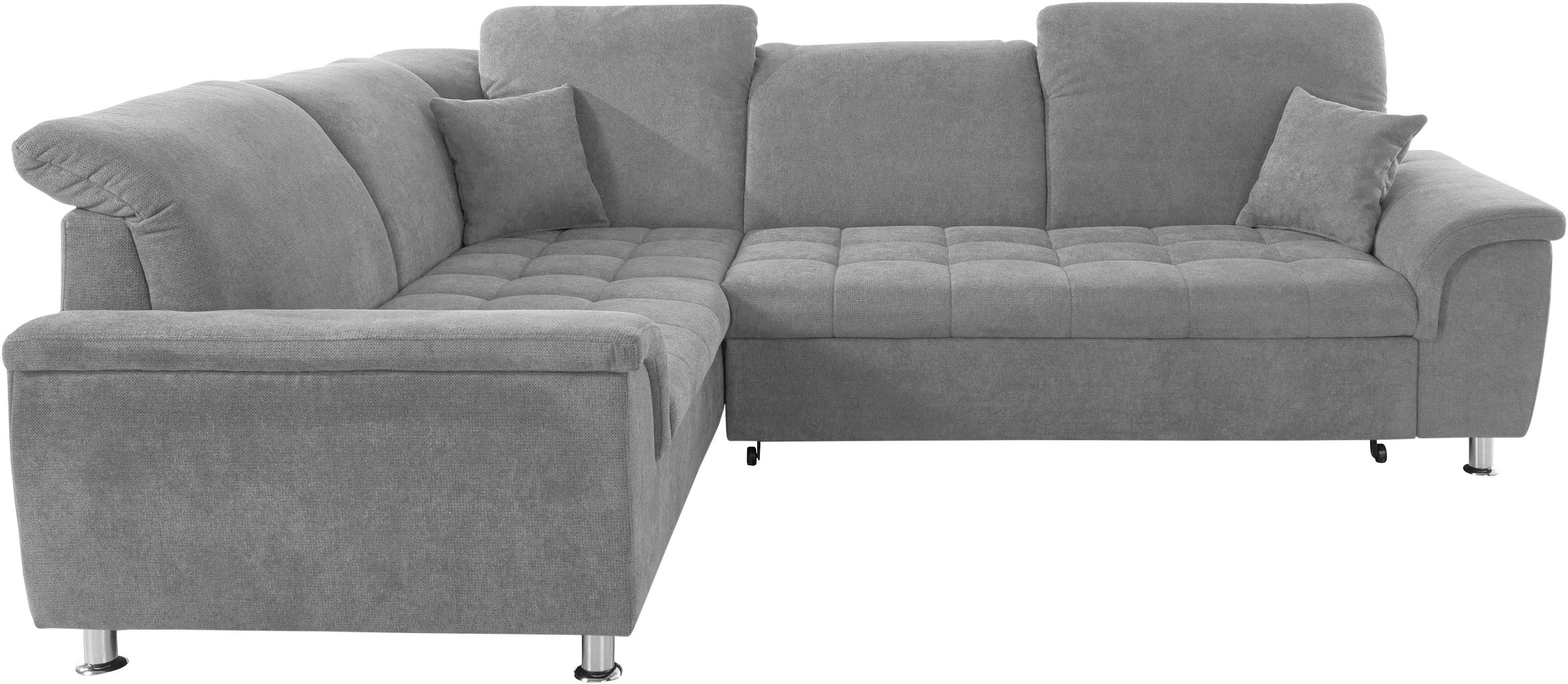 DOMO collection Ecksofa »Franzi L-Form«, wahlweise mit Kopfteilverstellung (dann Breite: 275 cm)
