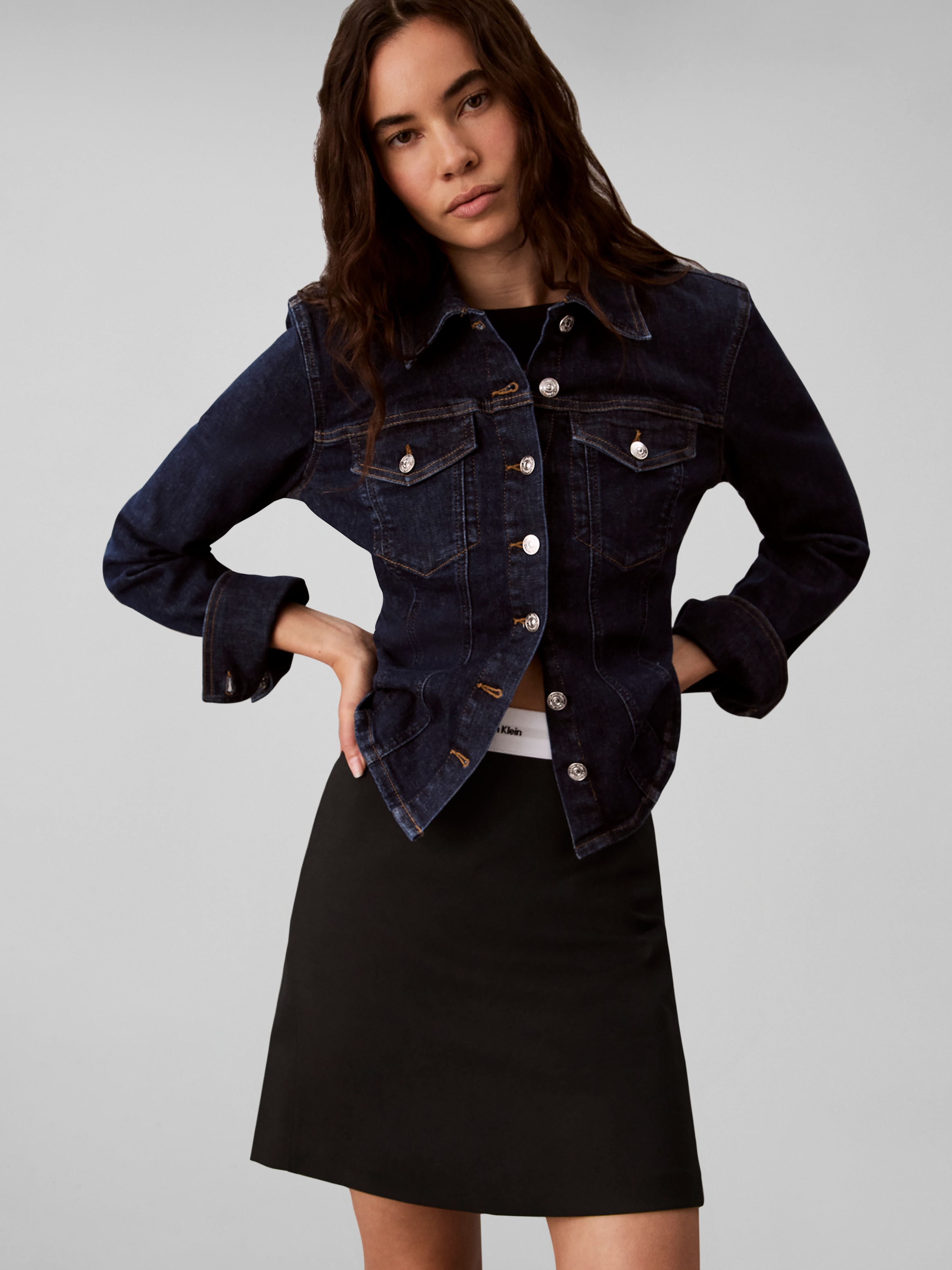 Calvin Klein Minijupe »Ponte Logo Mini Skirt« coupe régulière, logo