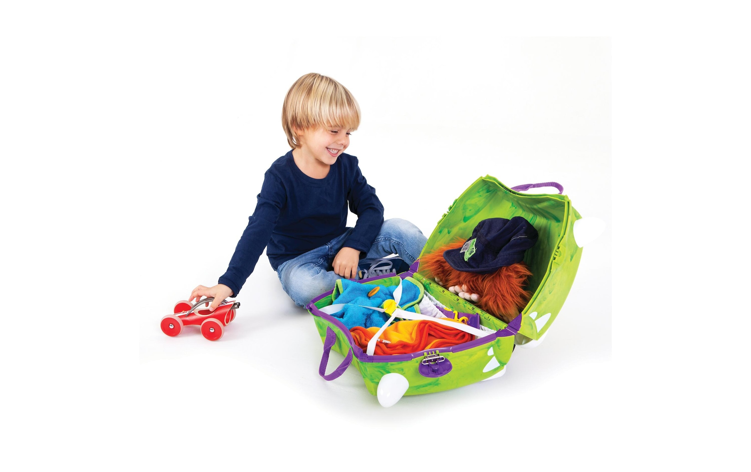TRUNKI Trolley »Dudley Dinosaur«, 4 Rollen