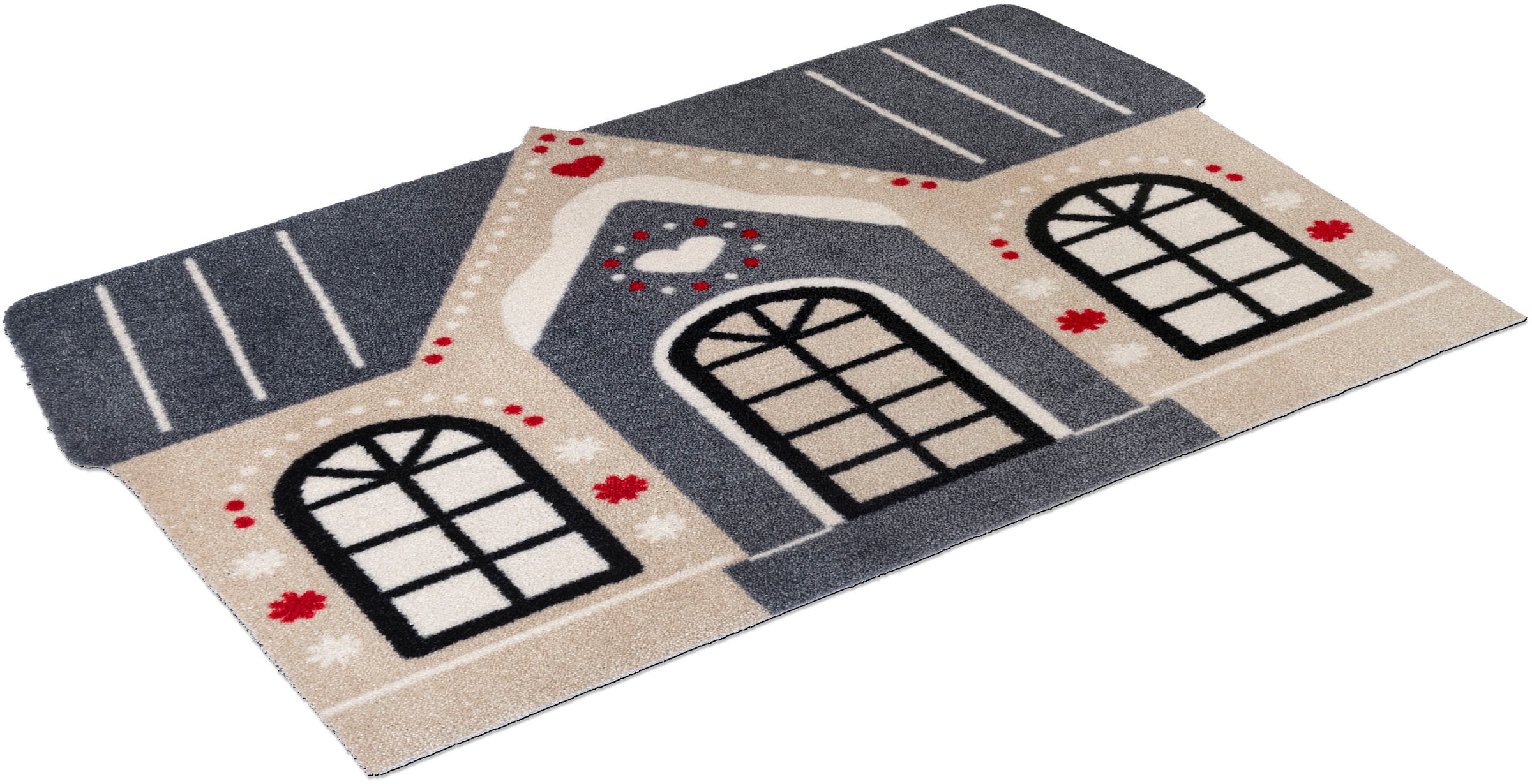 wash+dry by Kleen-Tex Fussmatte »Cozy Cabin«, rechteckig, 9 mm Höhe