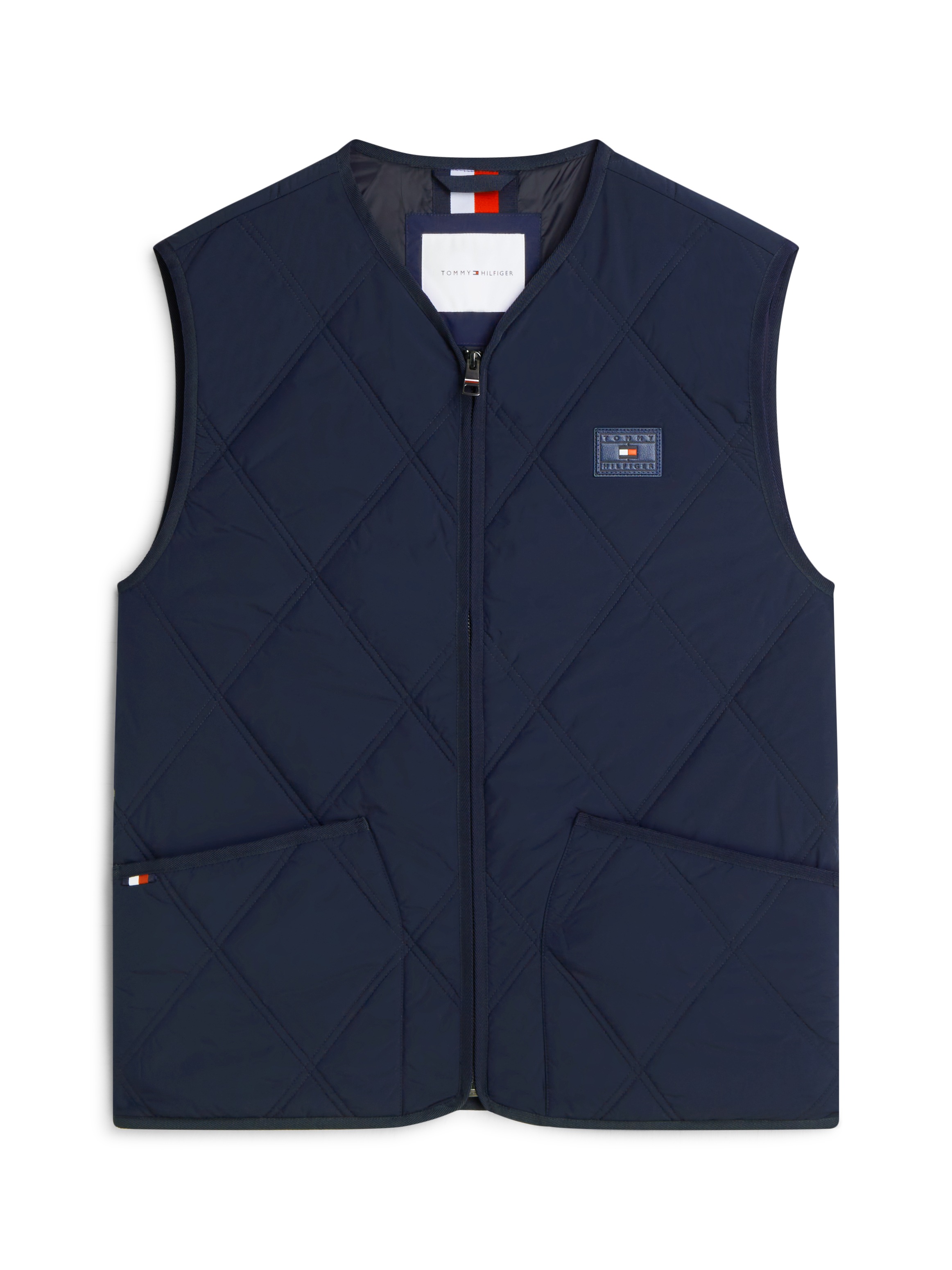 Tommy Hilfiger Steppweste »DIAMOND QUILT« mit Rautensteppung und Reissverschluss
