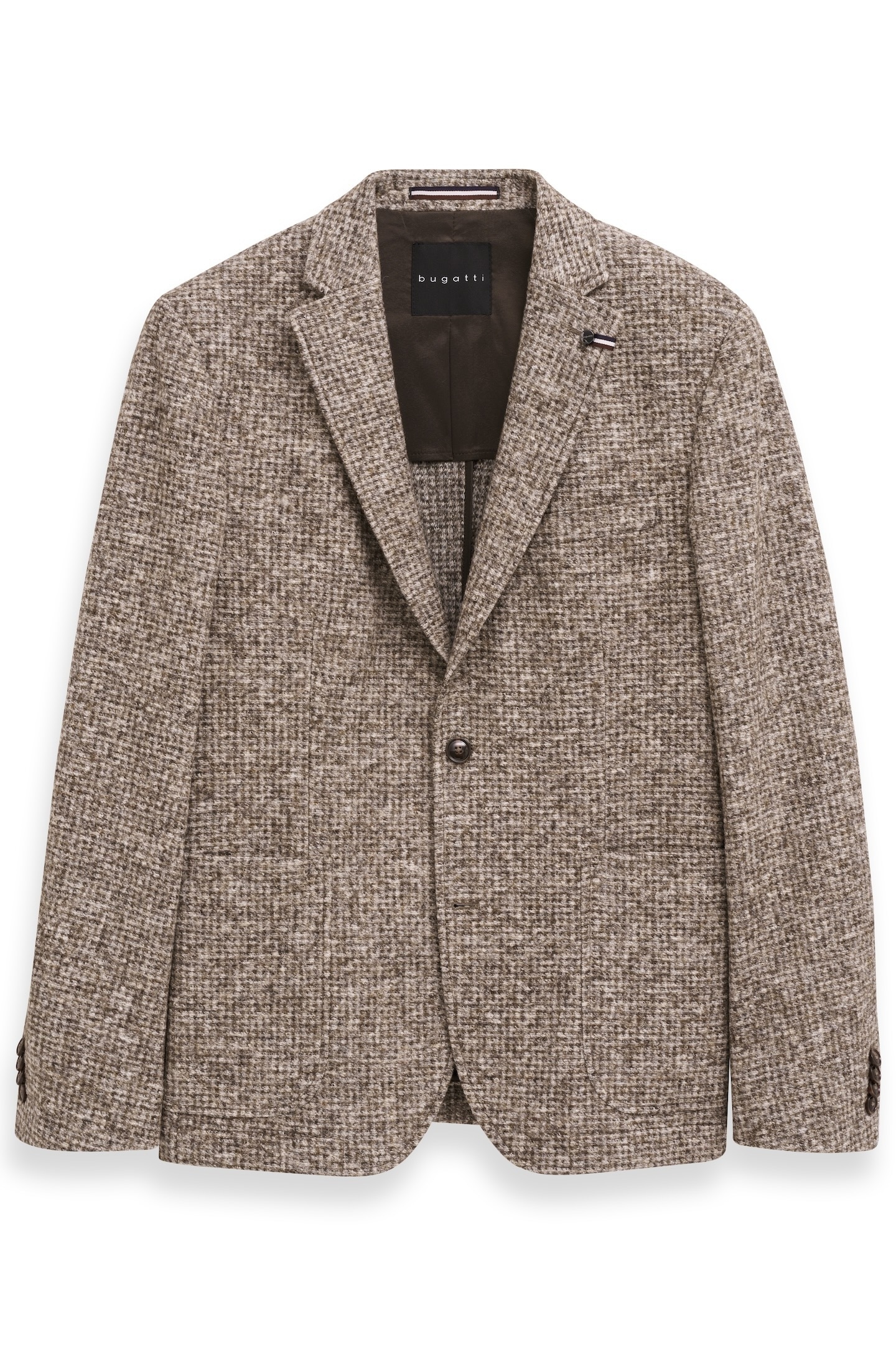 bugatti Veste »Modern Fit« Jersey mit Stretch mit Klein-Dessin