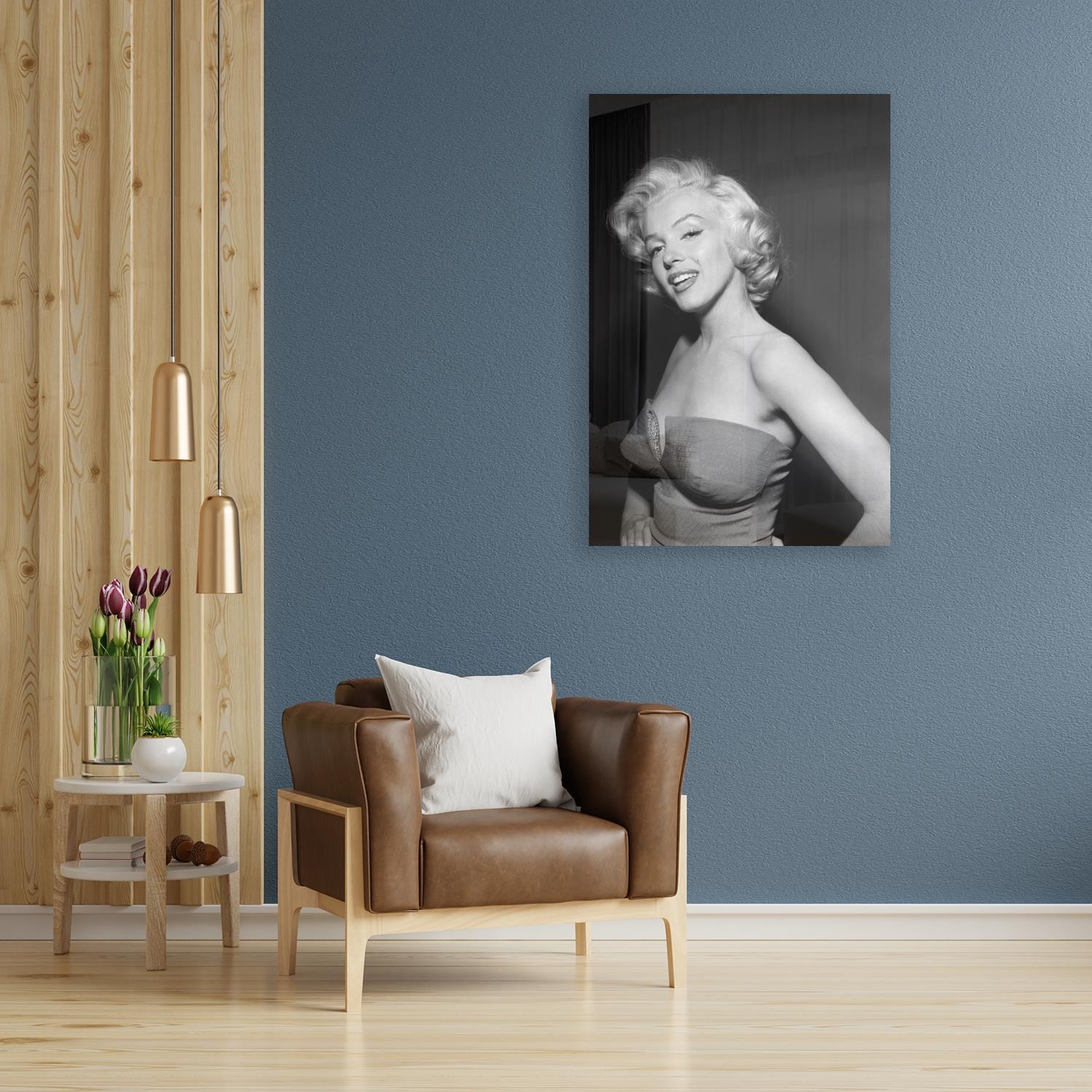 Acrylglasbild »Marilyn Monroe«, Schwarz-Weiss-Frau-Stars, Fine Art-Print in...