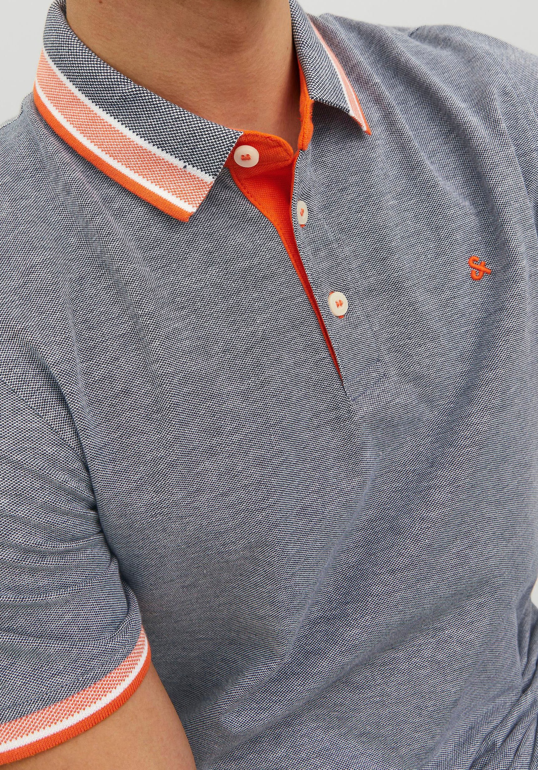 Jack & Jones Poloshirt »JJEPAULOS POLO SS NOOS«, mit Logo Stickerei