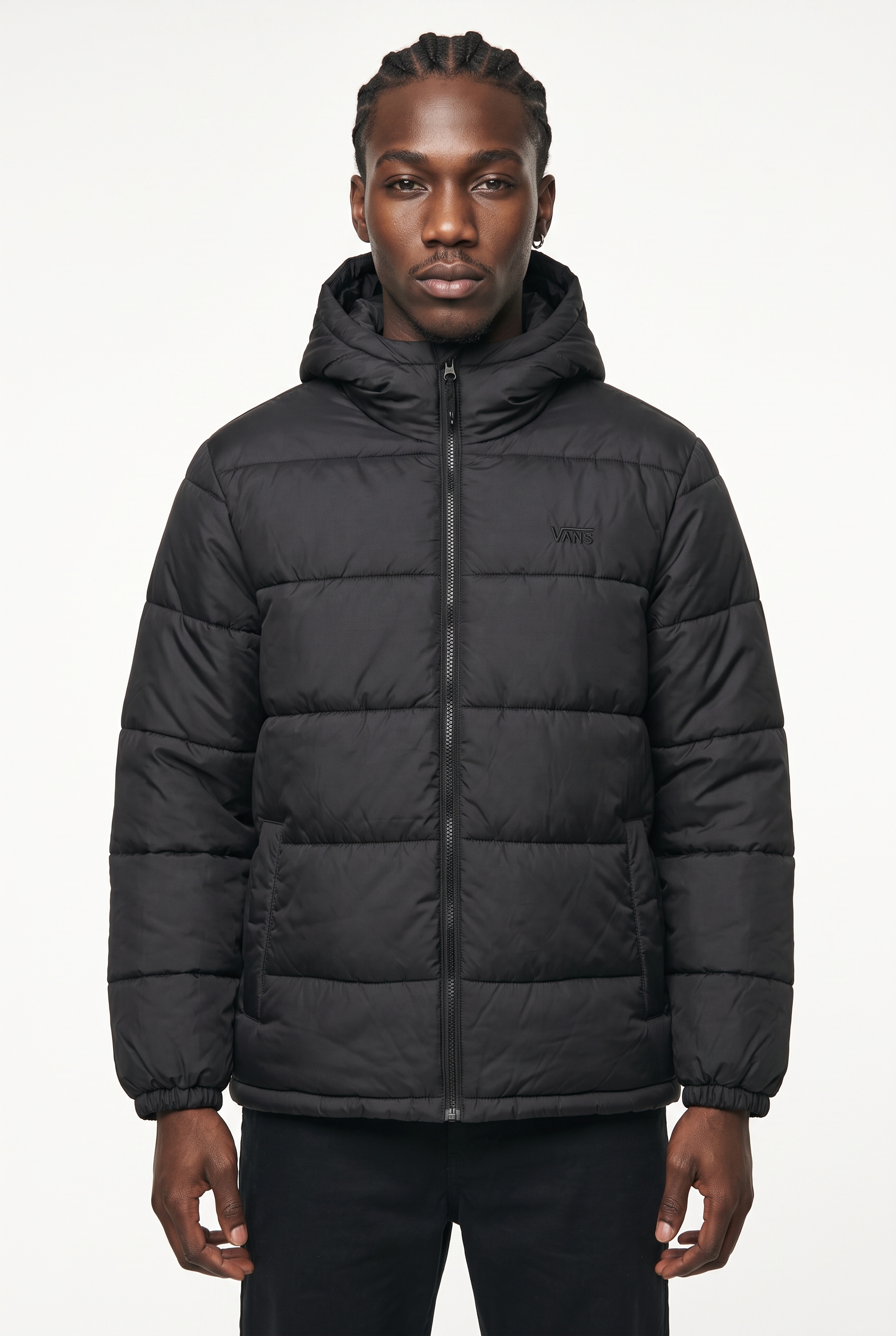 Image of Vans Steppjacke "HILLGATE PUFFER" mit Kapuze sportlicher Stil, für Erwachsene