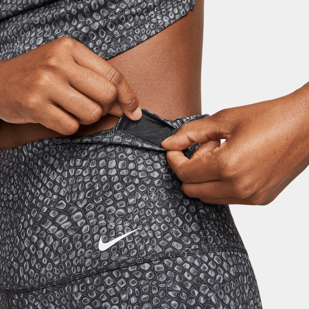 Nike Trainingstights »One Dri-FIT Women's Mid-Rise " All-Over-Print Shorts«