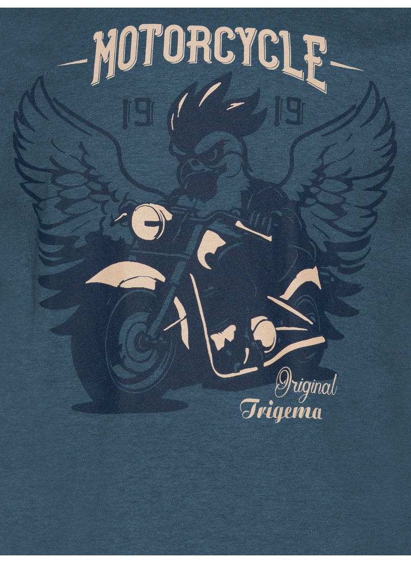 Trigema T-Shirt »TRIGEMA T-Shirt mit grossem Motorrad-Printmotiv« 1 Stk.