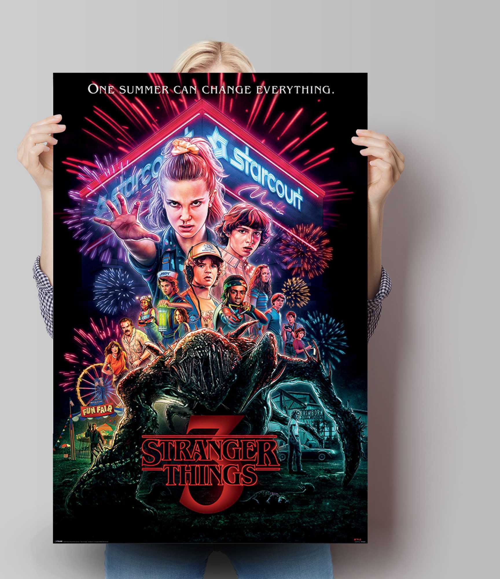Reinders Poster "Poster Stranger Things Summer of 85 - Netflix - Mike - Eleven" Serien 1 Stk. tlg.