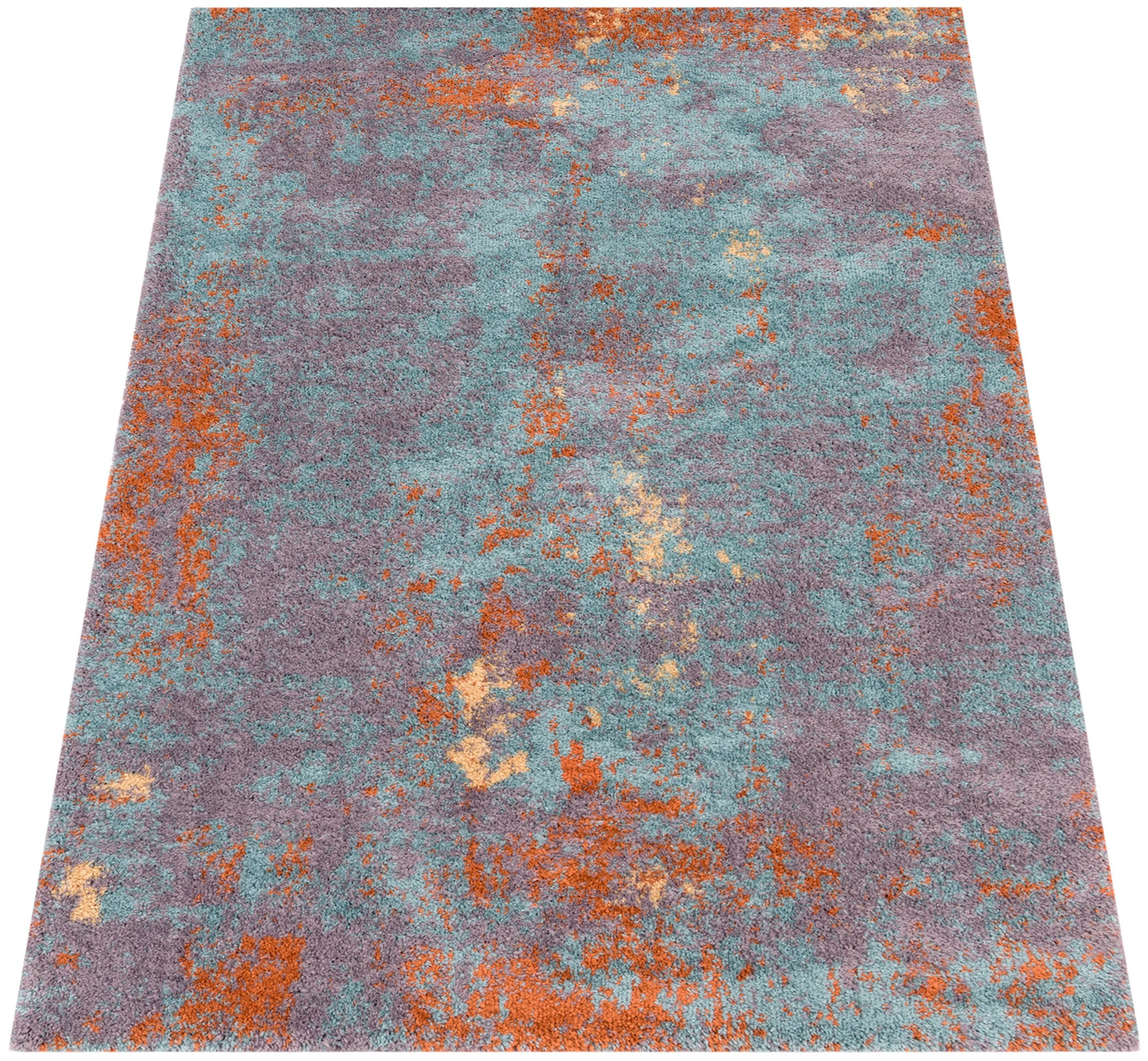 Image of Paco Home Hochflor-Teppich "Padua 622" rechteckig 34 mm Höhe Kurzflor, modernes Design, sehr weicher Flor