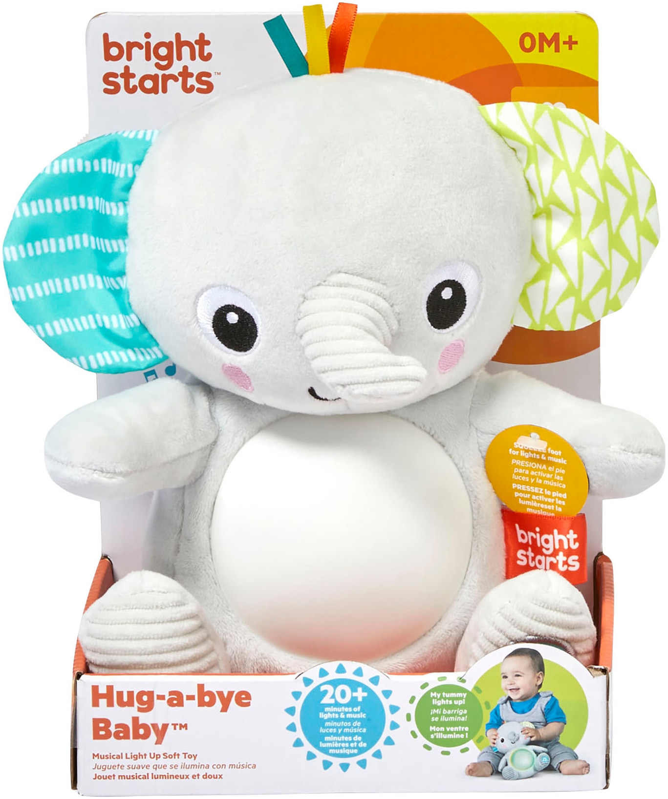 Bright Starts Figurine en peluche »Hug-a-bye Baby™ Musical Light Up Soft Toy​« mit Licht und Soundeffekten