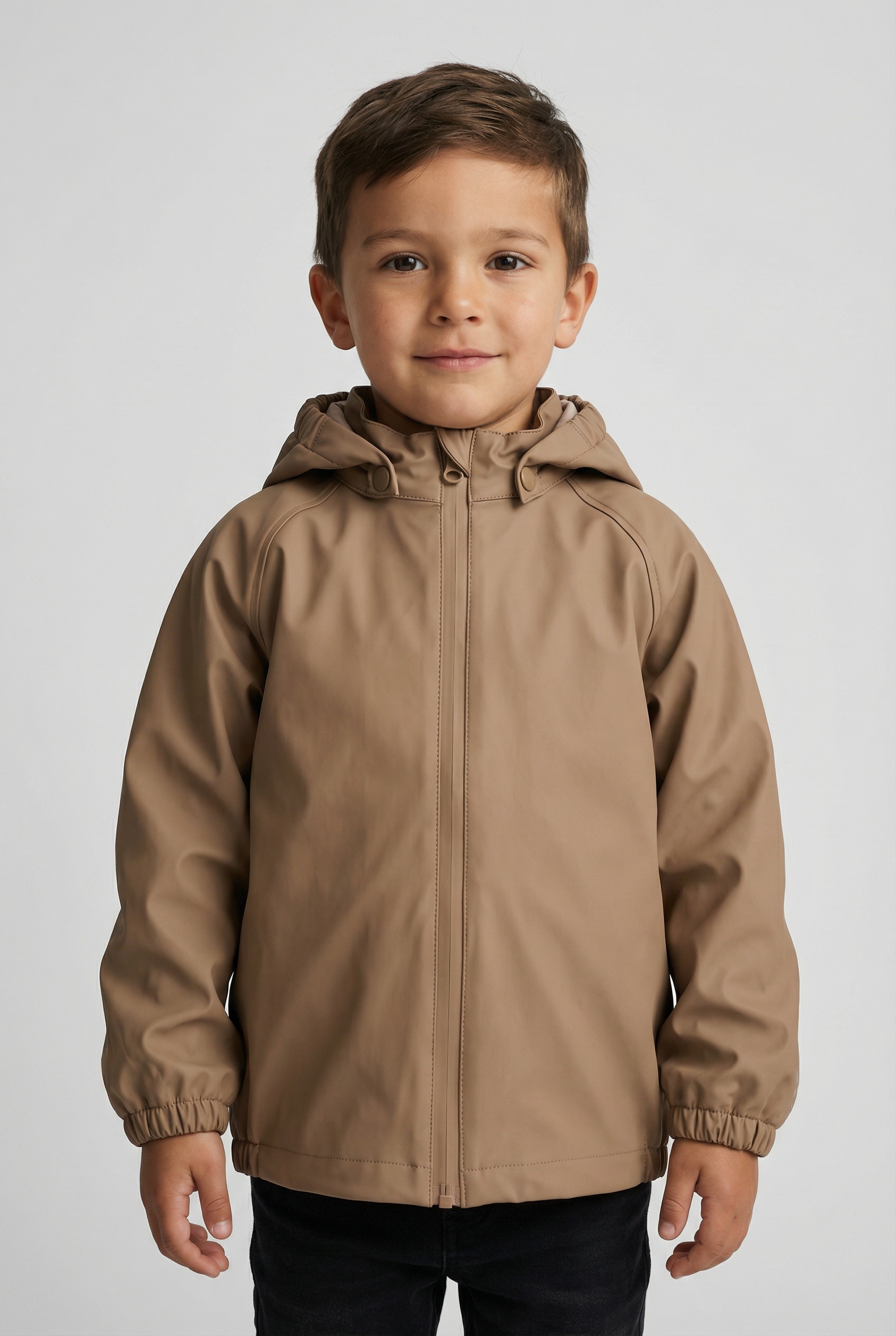 Image of WHEAT Regenjacke "Rainwear Charlie" Set, 2 Stk. tlg. mit Kapuze wasserdicht, mit Reflektoren und mit passender Latzhose