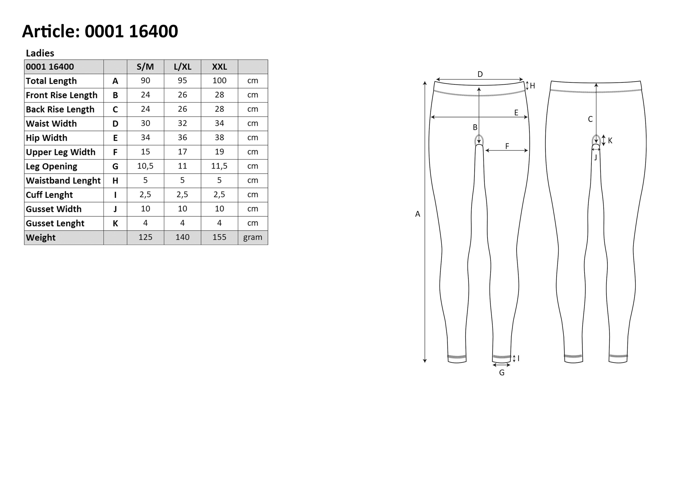 Sarlini Leggings, (2er Pack), blickdicht und mit hohem Bund