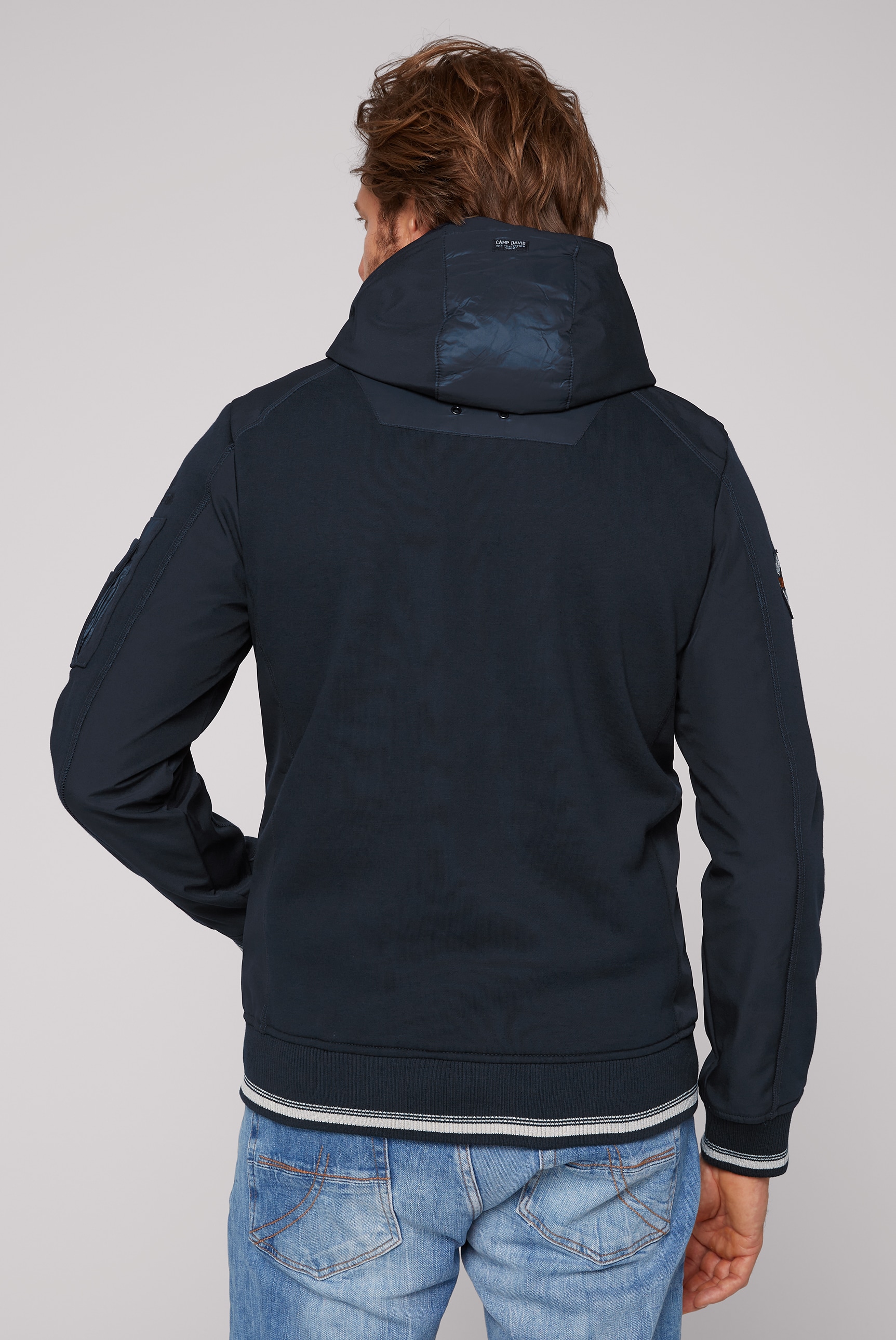 ♕ CAMP DAVID Kapuzensweatshirt, mit Logoprint vorne versandkostenfrei auf | Übergangsjacken