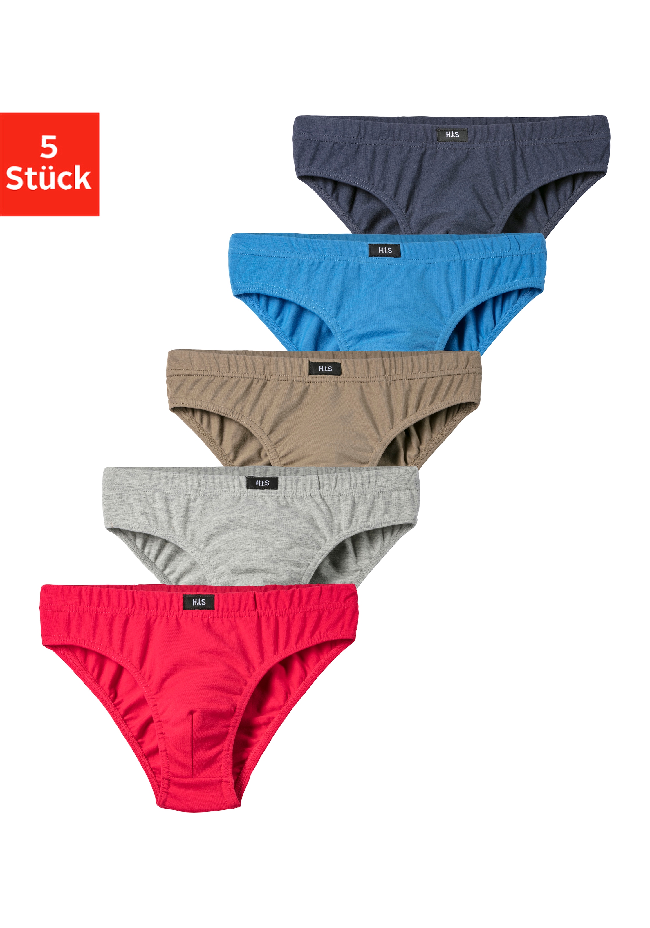 Image of H.I.S Slip Packung, 5 Stk. für Jungen, bequemer Basic für jeden Tag