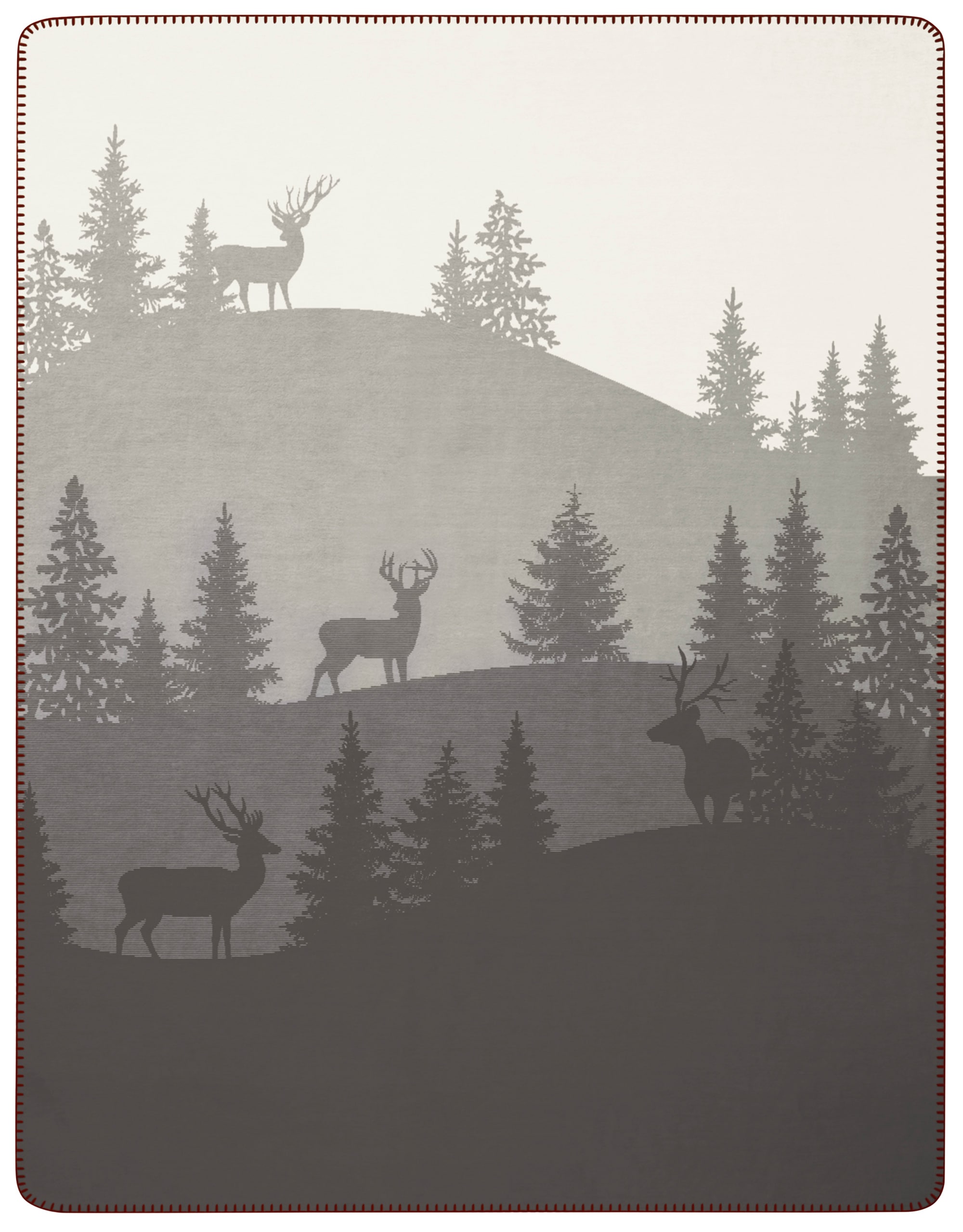 Biederlack Wohndecke »Deerlight« winterliche Alpenstimmung