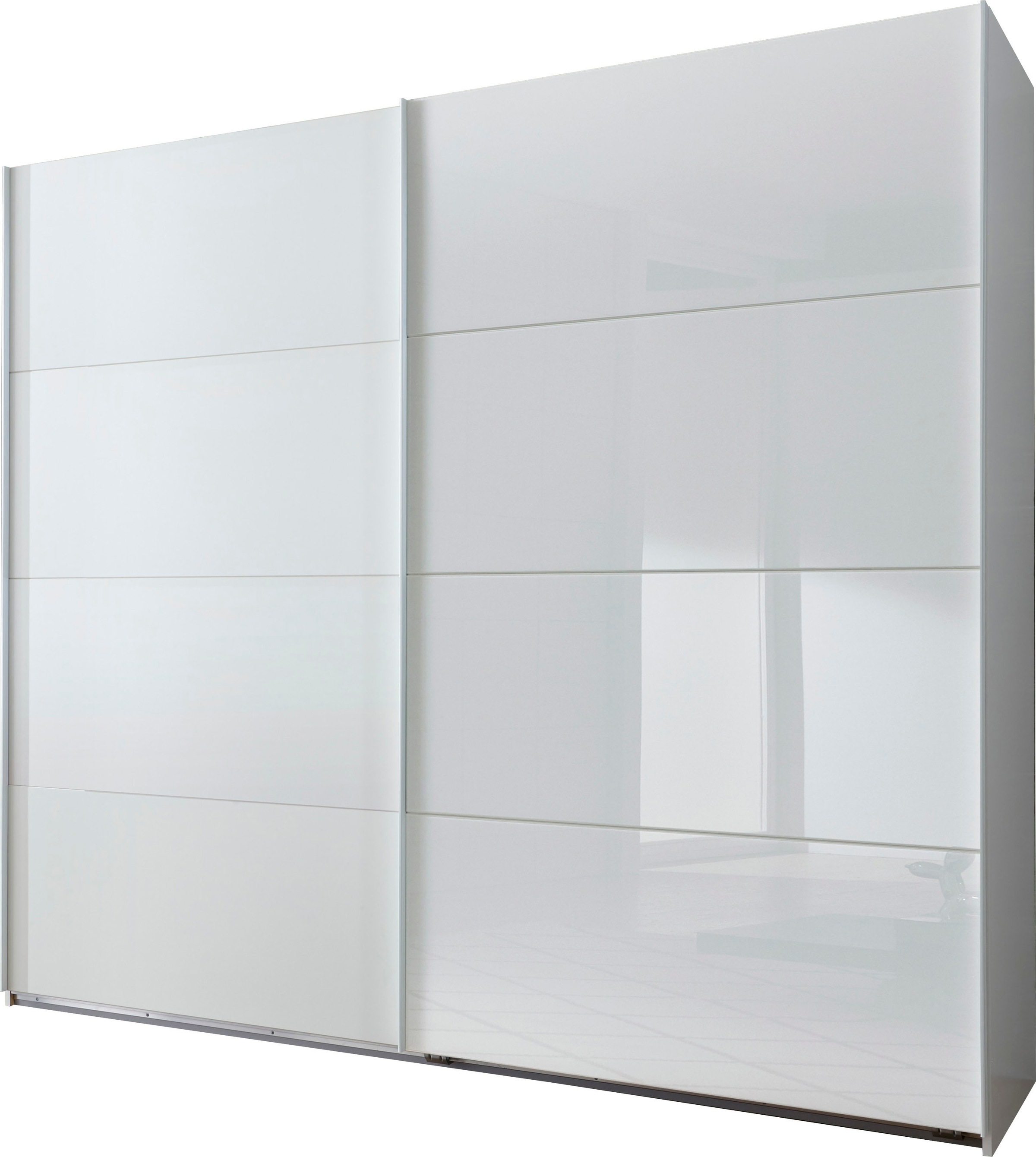 Image of Wimex Schwebetürenschrank "Ernesto" mit farbigen Glaselementen