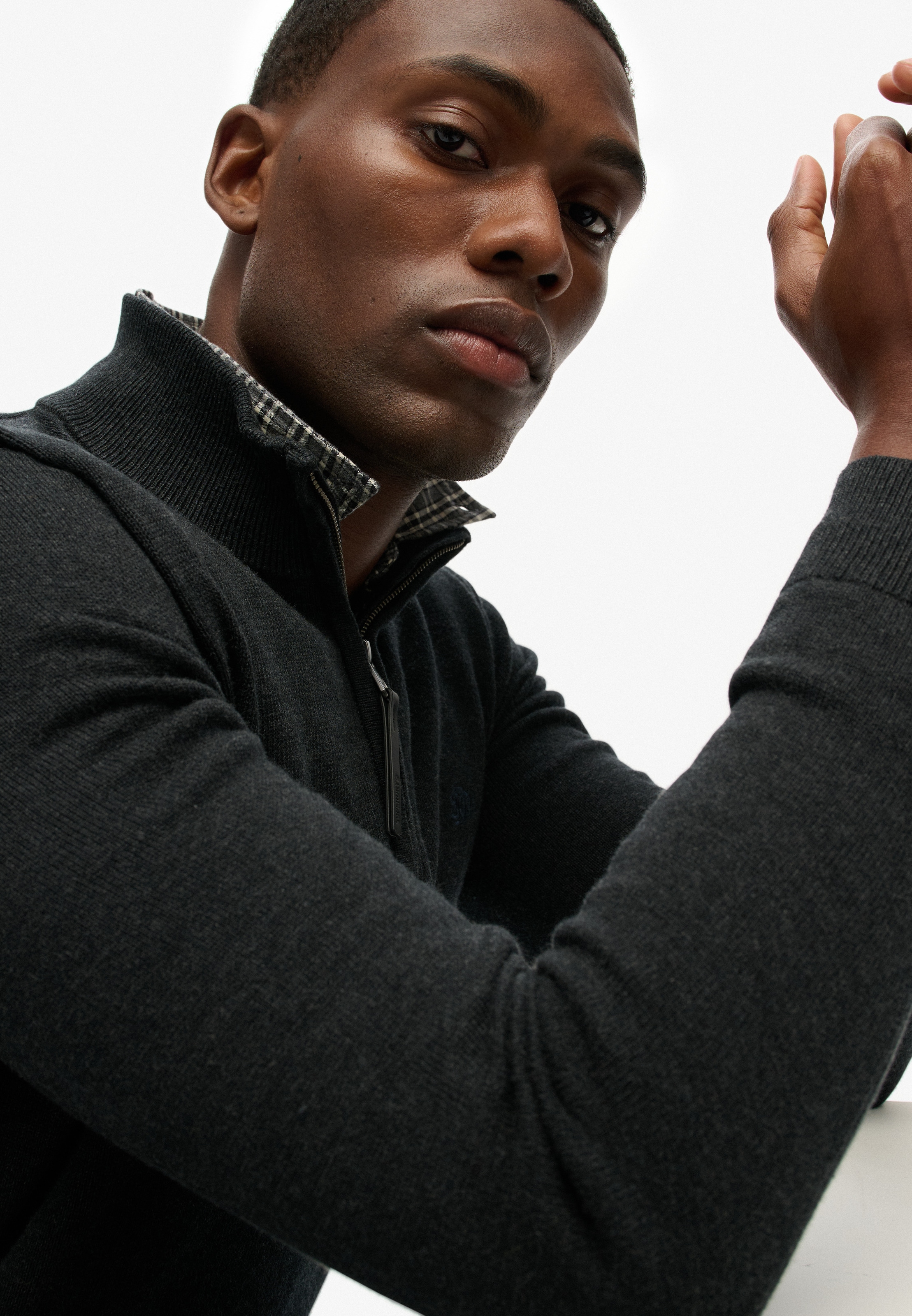 Superdry Strickpullover »ESSENTIALS COTTON HALF ZIP«