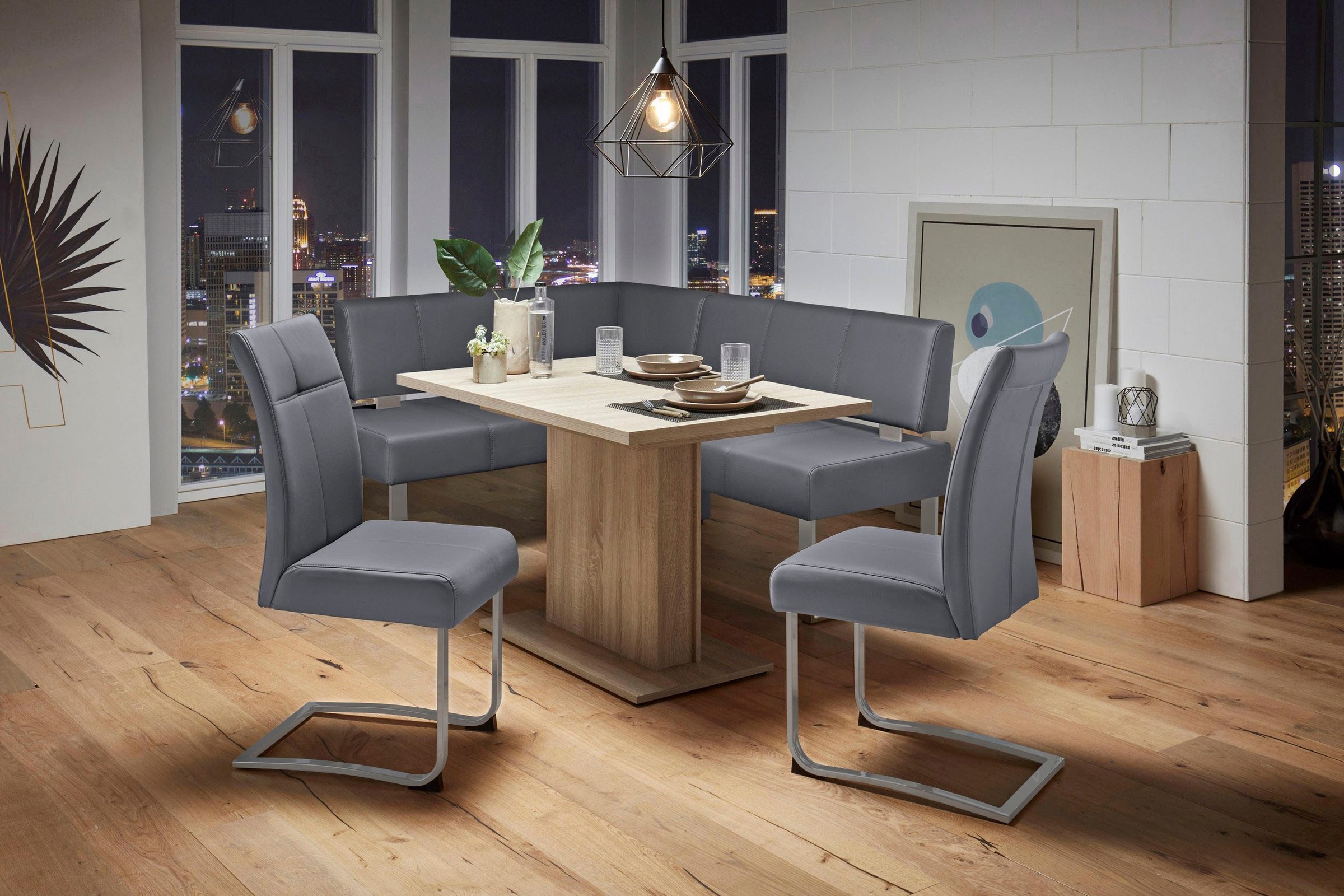 OTTO home Freischwinger "Rab" (Set) 2 Stk.Bezug in verschiedenen Qualitäten, maximale Belastbarkeit 120 kg