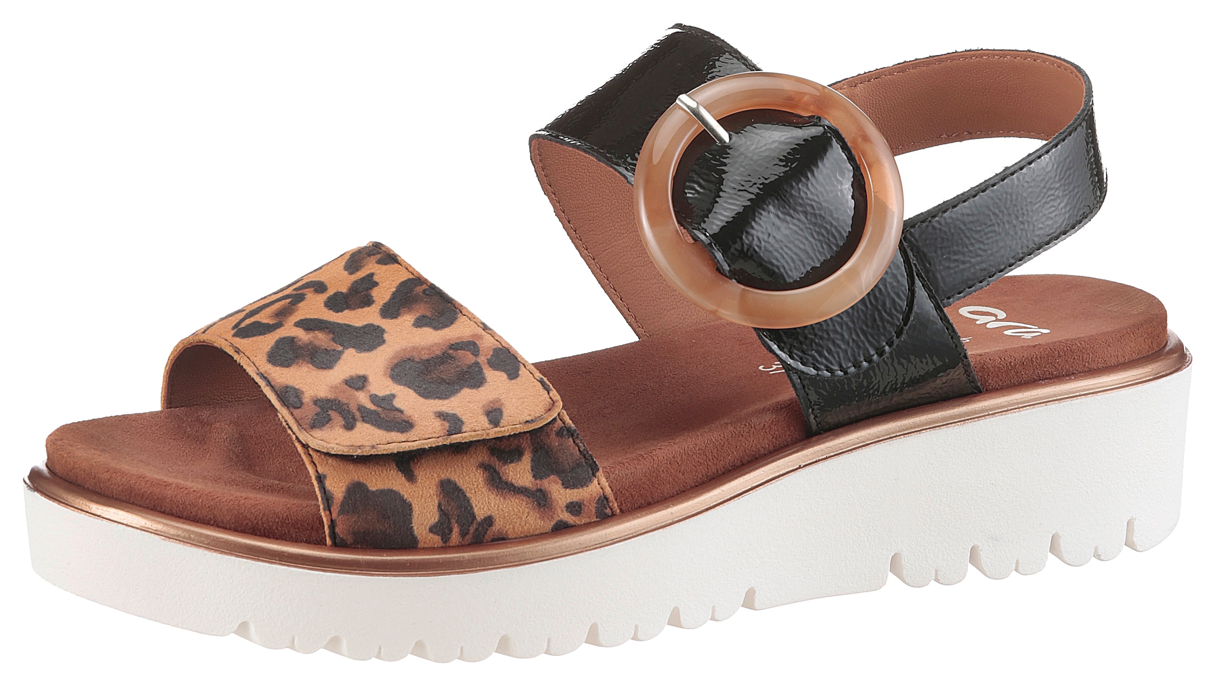 Ara Riemchensandale »BILBAO«  Keilsandale, Plateausandale mit Klettverschlüssen, G-Weite