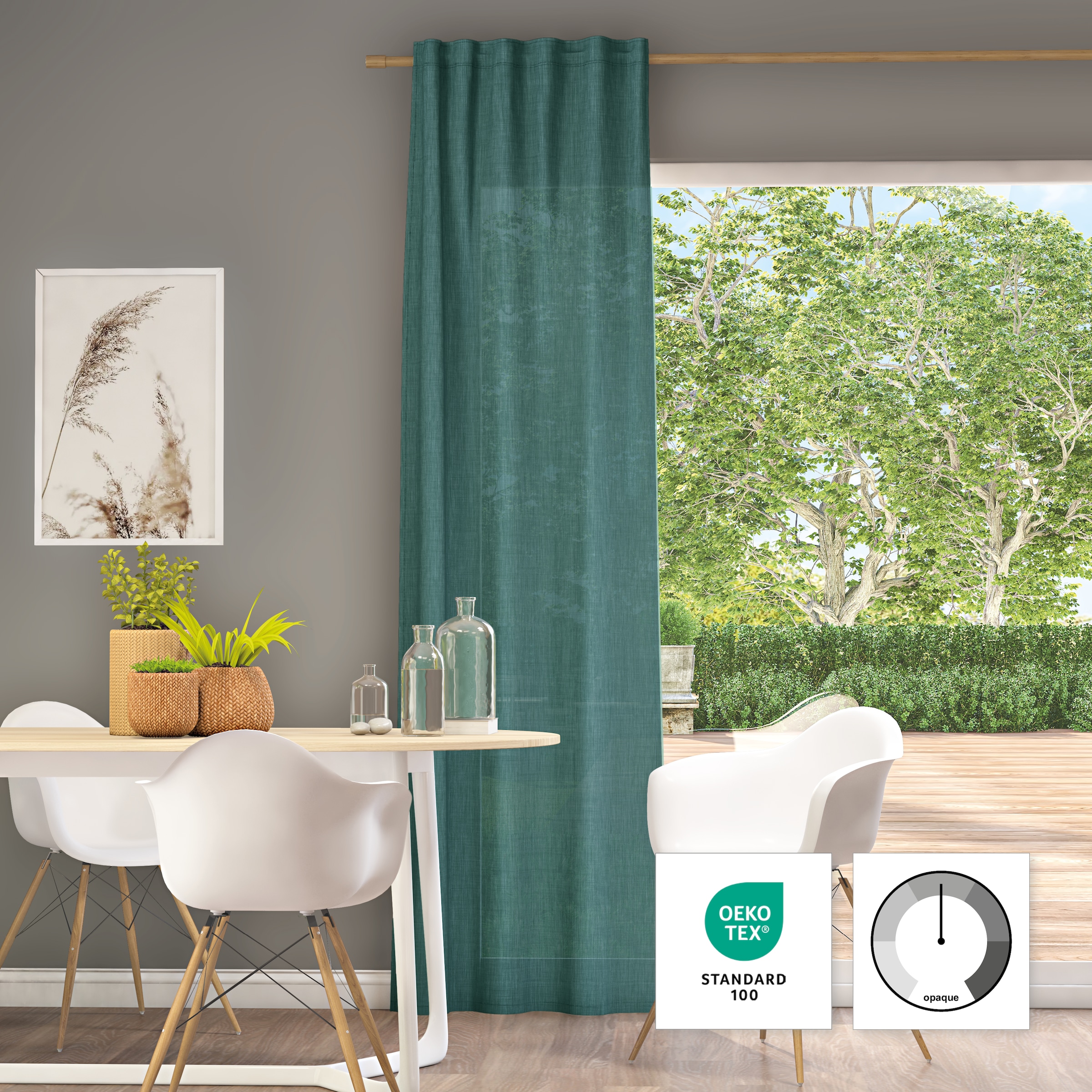 Neutex for you! Rideau »Mara-ECO« Bande multifonctionnelle 1 cuis tlg.