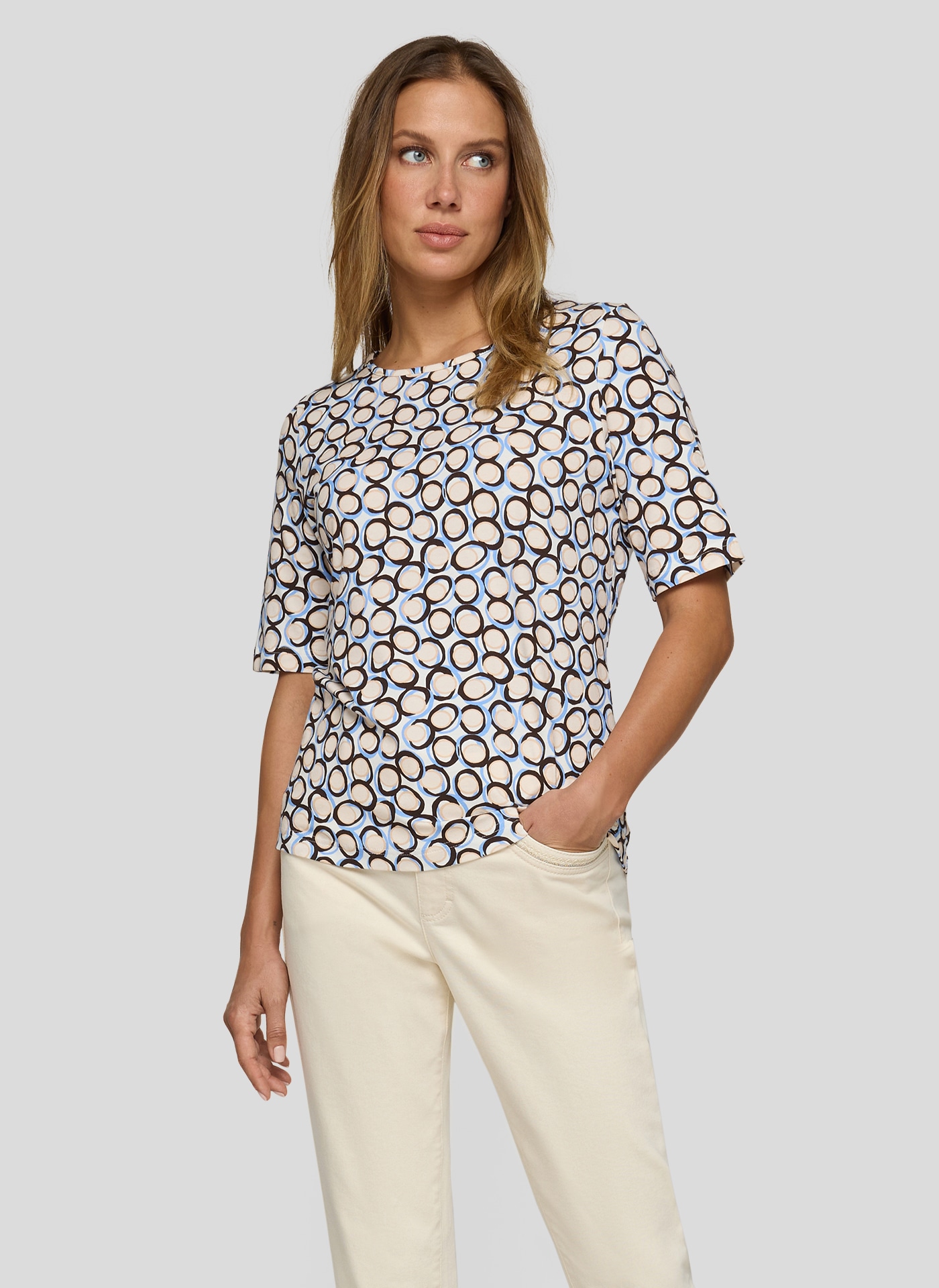 Image of Rabe T-Shirt mit grafischem Print