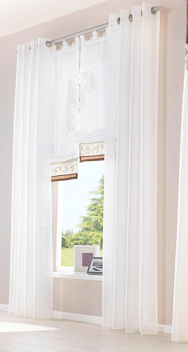 my home Gardine Vorhang, kaufen Fertiggardine, »Sorel«, transparent (1 bequem St.)