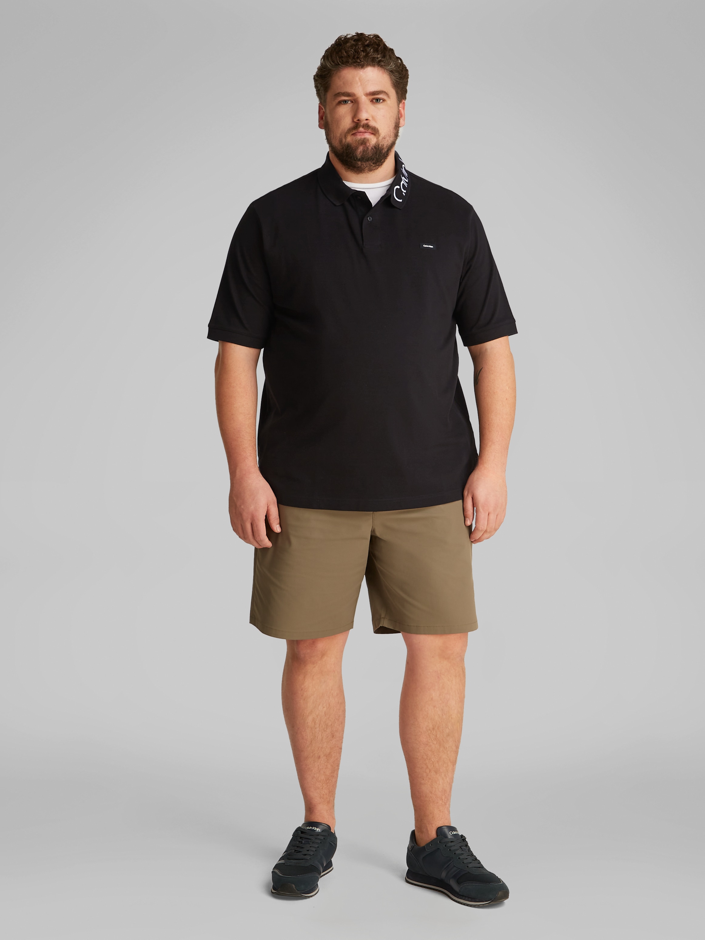 Calvin Klein Big&Tall Poloshirt »BT_STRETCH PIQUE LOGO CLLR POLO«, in grossen Grössen
