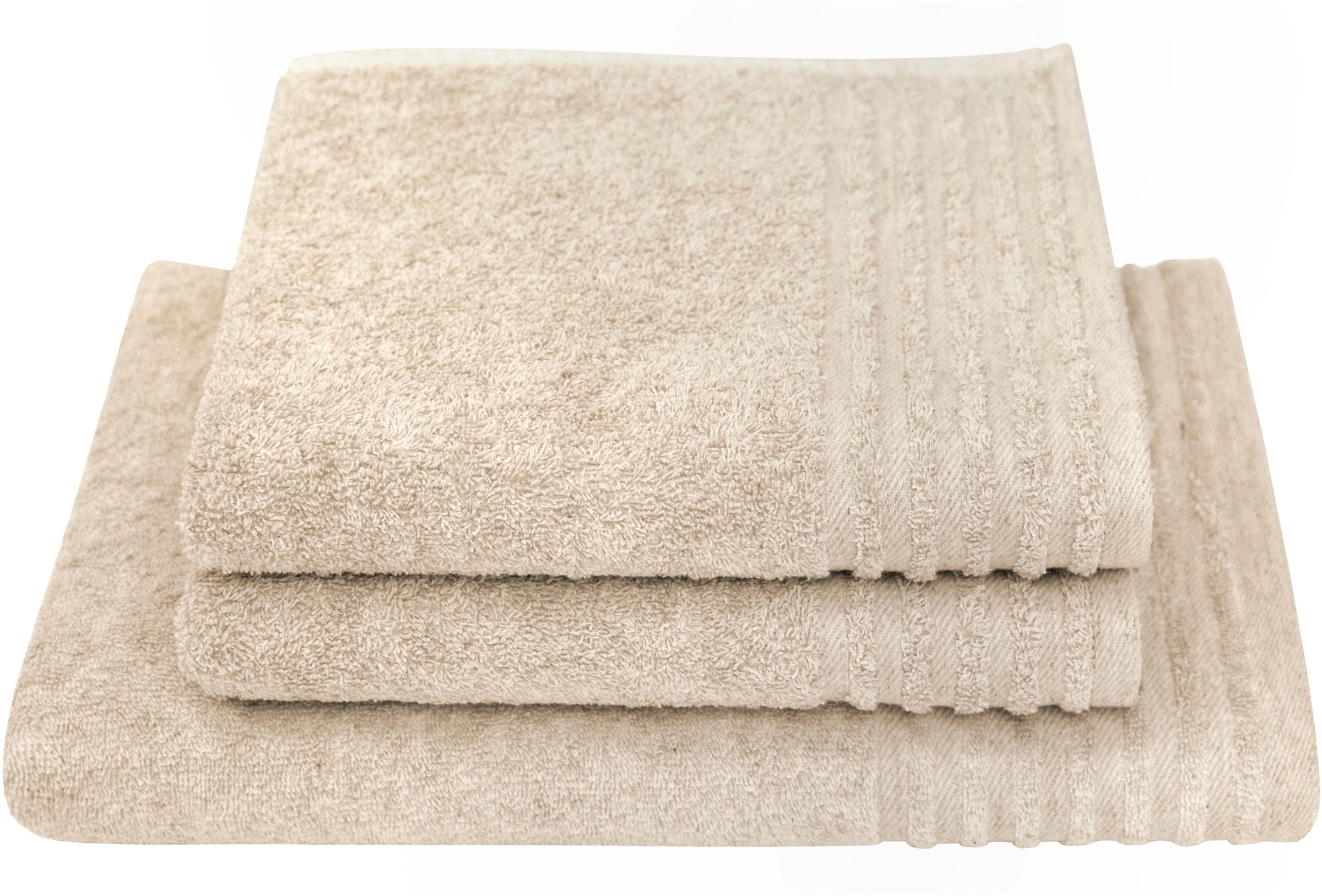 Image of Dyckhoff Handtuch Set "Deep Harmony Energy" Set 3 Stk. Frottier 15% Hanf; 2 Handtücher (50x100cm), 1 Duschtuch (70x140cm)