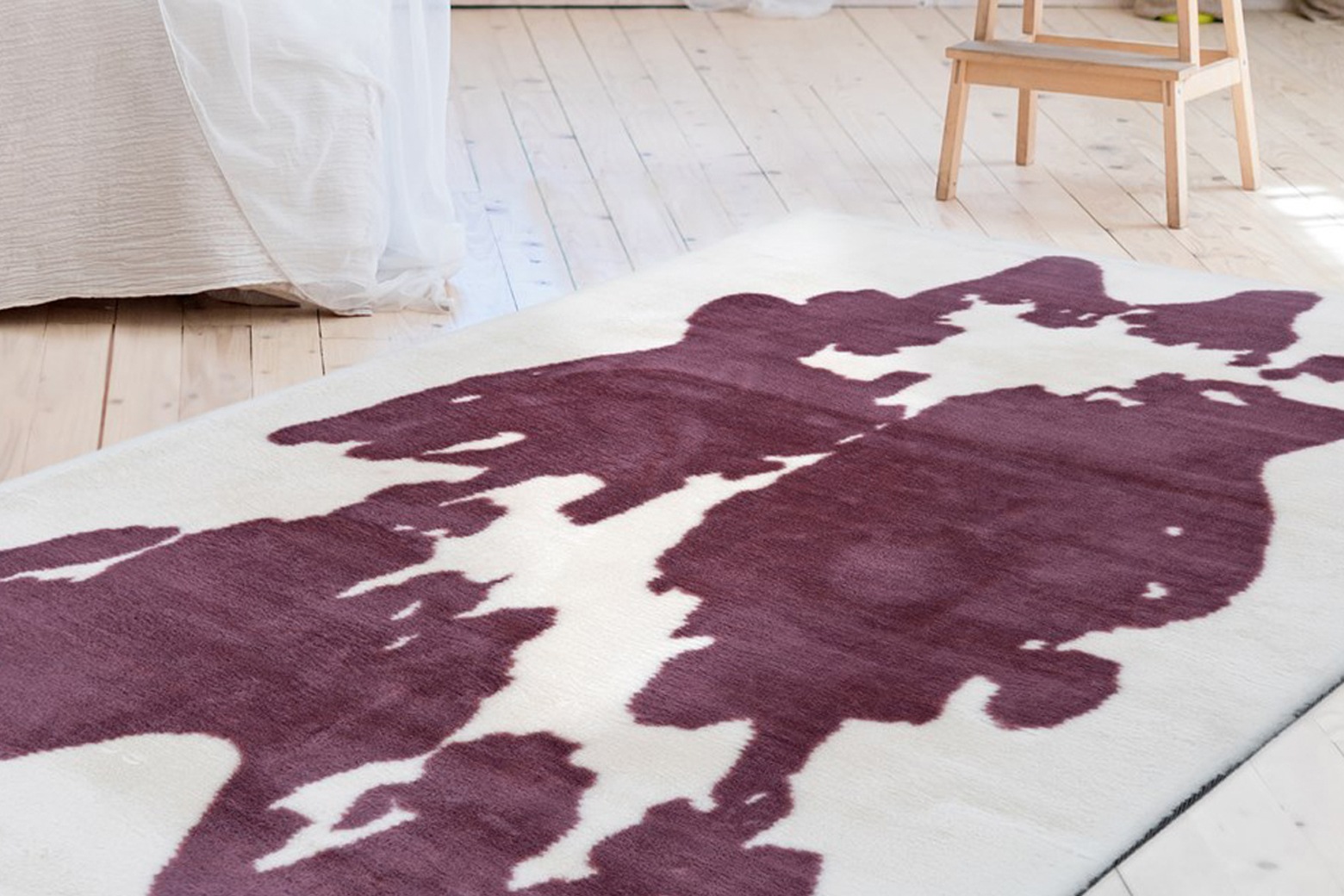 Image of Bruno Banani Hochflor-Teppich "Makayla" rechteckig 30 mm Höhe Kuhfell-Muster, Kunstfell, weicher Flor