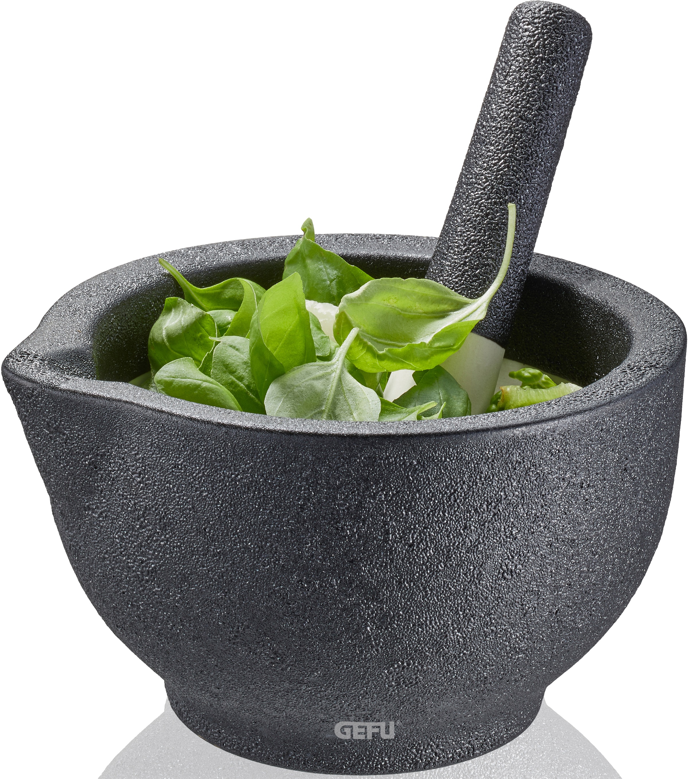 Image of GEFU Mörser »GRINO«, Porzellan in Gussoptik, Ø 13,5 cm bei Ackermann Versand Schweiz