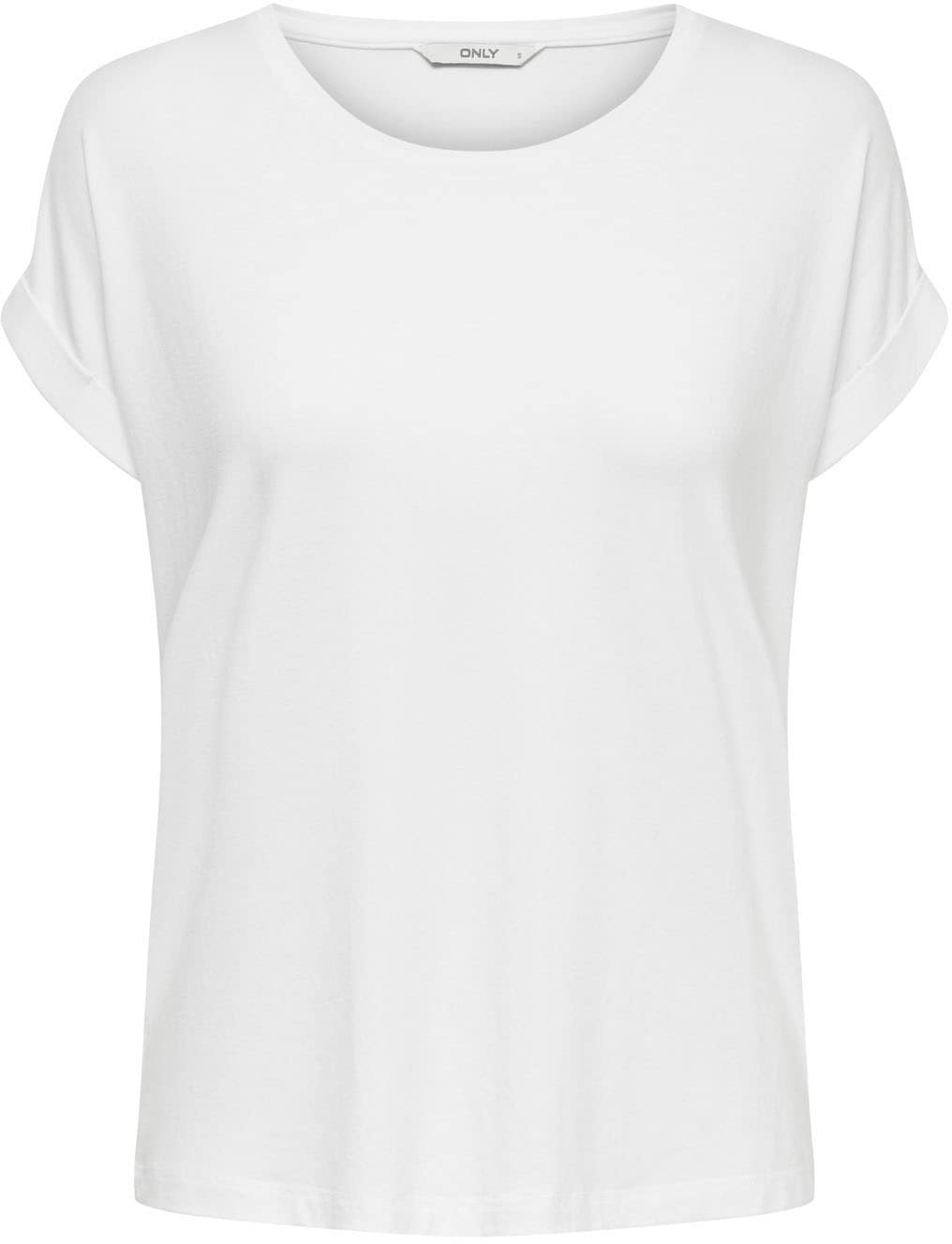 ONLY T-Shirt »ONLMOSTER – T-Shirt mit melierter Optik und elastischem Material«, meliert, casual, lässig geschnitten, Viskosemischung, Rundhals