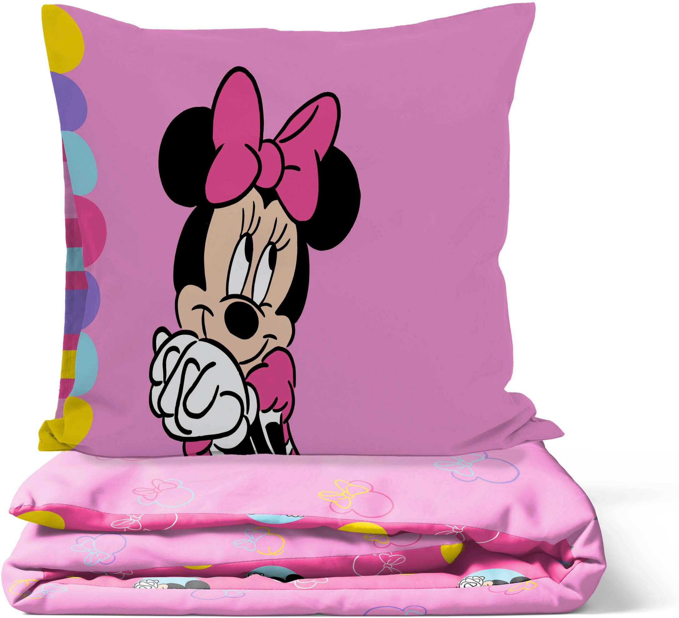 Disney Linge de lit pour enfants »Minnie Mouse Happy« 2 100% coton