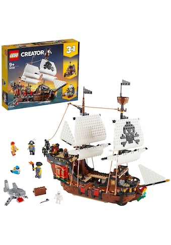 LEGO® Konstruktionsspielsteine »Piratenschiff (31109), LEGO® Creator 3in1«, (1264... kaufen