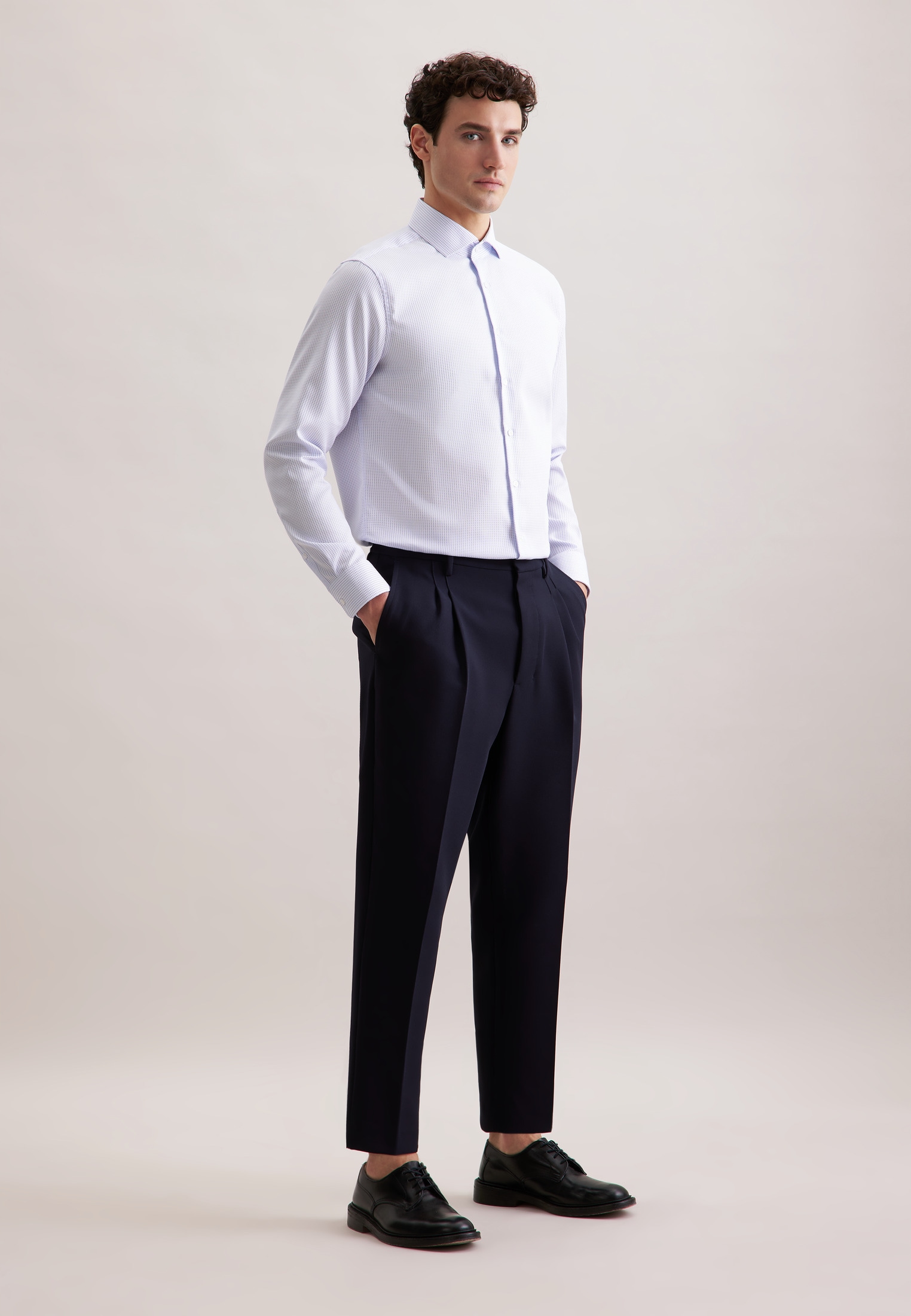 seidensticker Businesshemd »Regular« Regular 1/1 Kentkragen Struktur